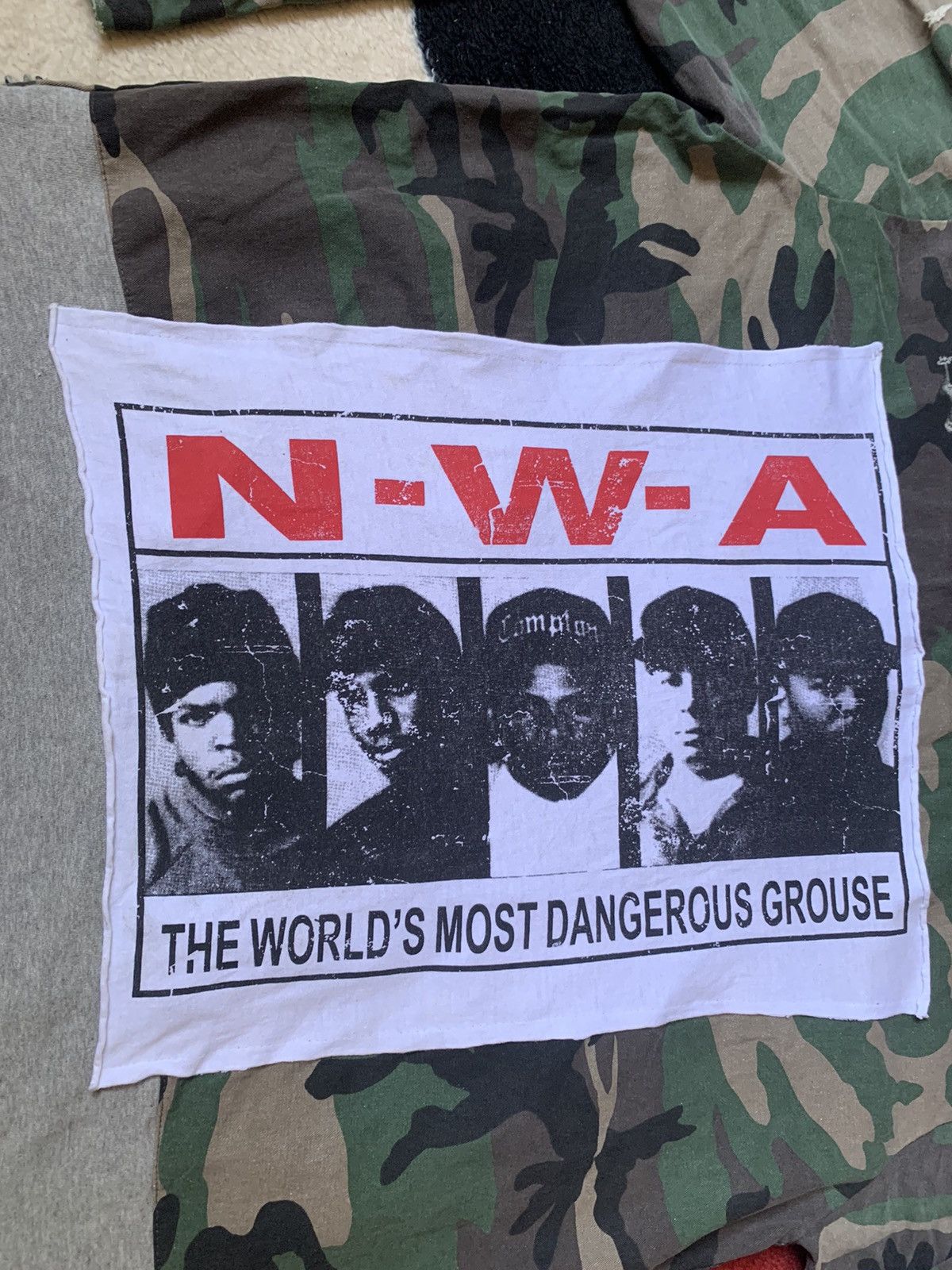 Japanese Brand × Seditionaries NWA DISTRESSED CAMO HOODIE RARE DESIGN Size US XL / EU 56 / 4 - 12 Thumbnail