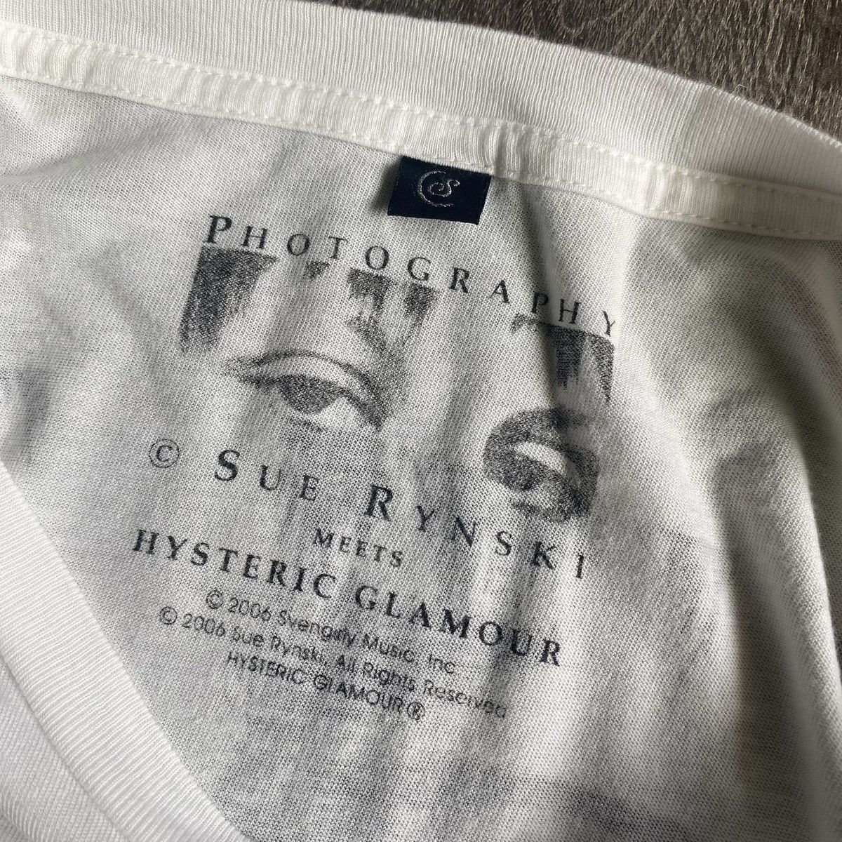 Band Tees × Hysteric Glamour × Japanese Brand Vintage Rare Hysteric Glamour Sue Rynski Guitar Band Eye Tee Size US S / EU 44-46 / 1 - 7 Thumbnail