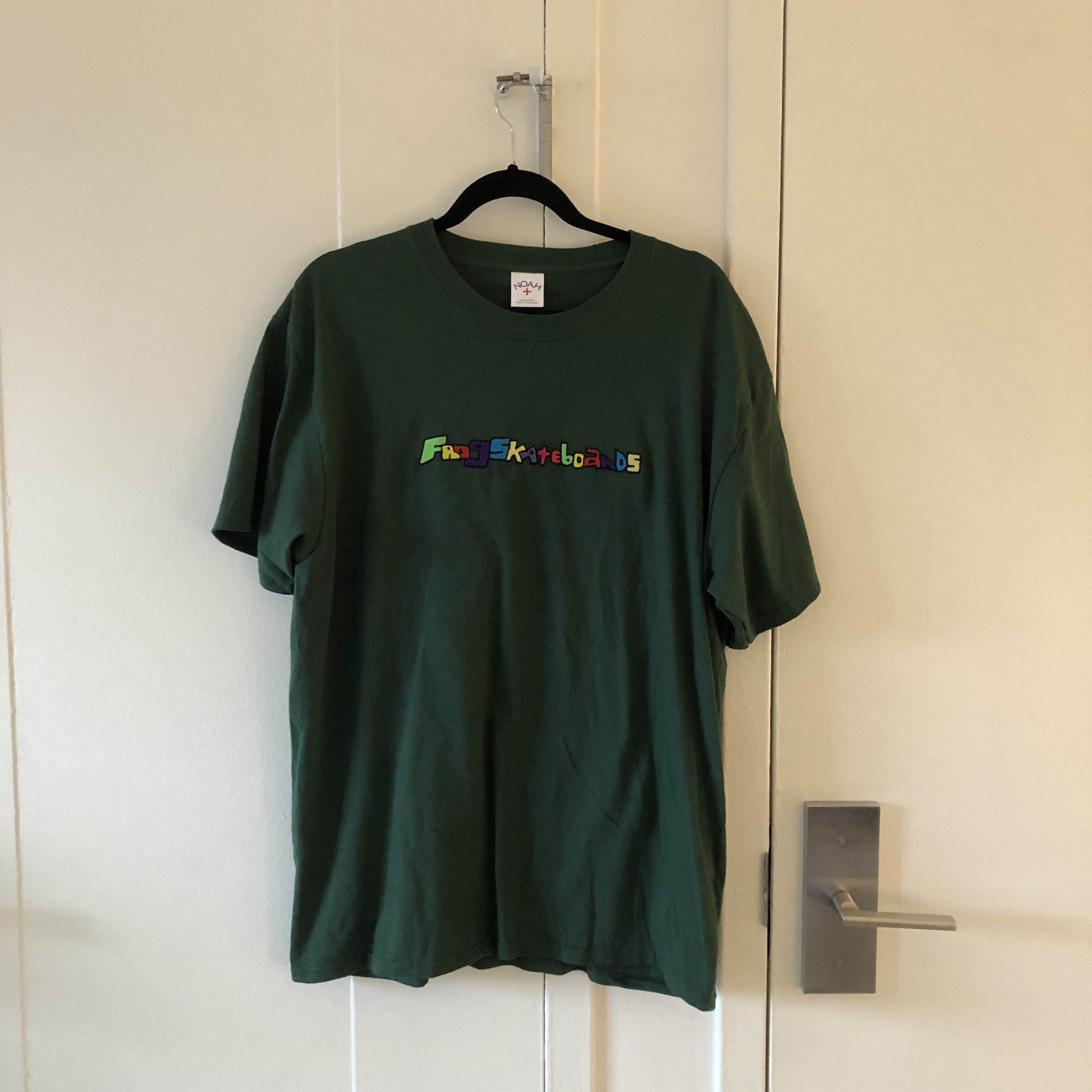 image of Frog Skateboards x Noah Frogs Tee in Green, Men's (Size Large)