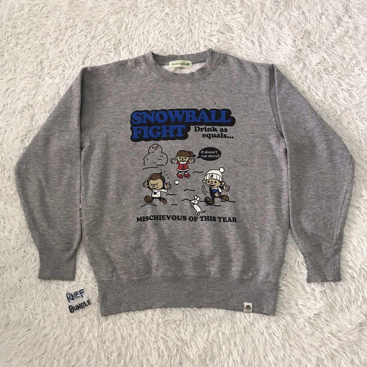 Cartoon Network Mischievous snowball fight sweatshirt Size US L / EU 52-54 / 3 - 2 Thumbnail