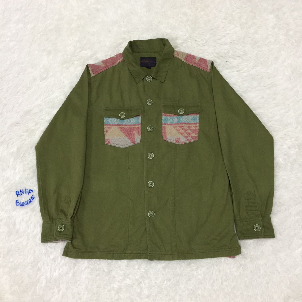 Japanese Brand Rare Shirt Buttons Up Jacket Anti Ballistic Brand Size US M / EU 48-50 / 2 - 2 Thumbnail