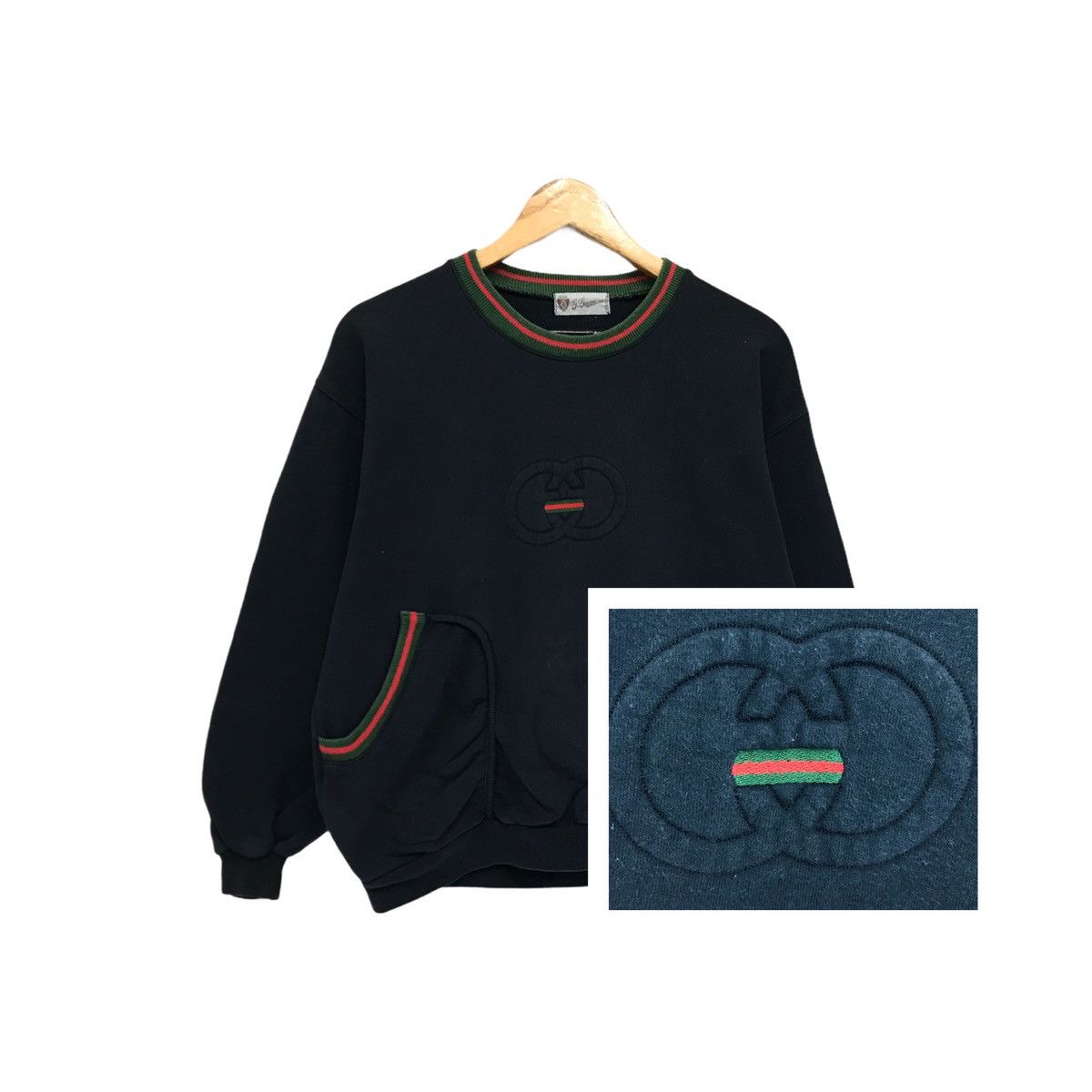 Gucci Vintage Gucci Sweatshirt Embroidery Gucci Logo | Grailed