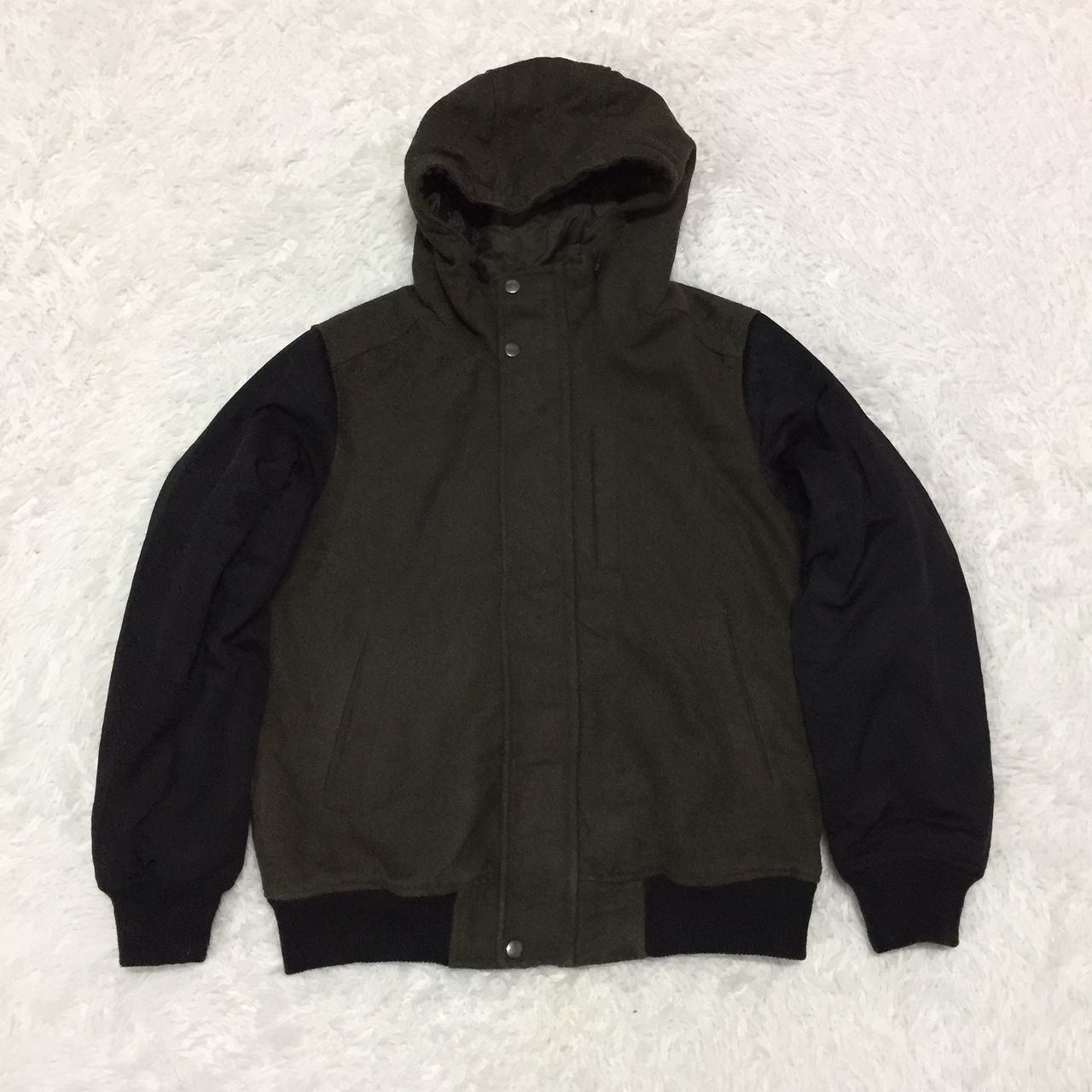 Designer × Japanese Brand × Michel Klein A.V.V Homme Quilted Two Tones Hoodies Jacket Size US M / EU 48-50 / 2 - 9 Thumbnail