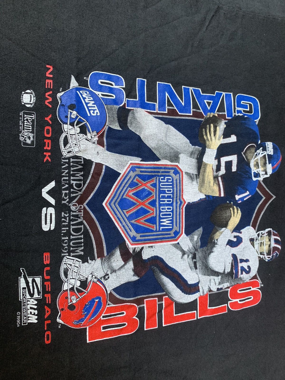 NFL 1991 NEW YORK GIANTS VS BUFFALO BILLS SUPER BOWL Size US XL / EU 56 / 4 - 3 Thumbnail