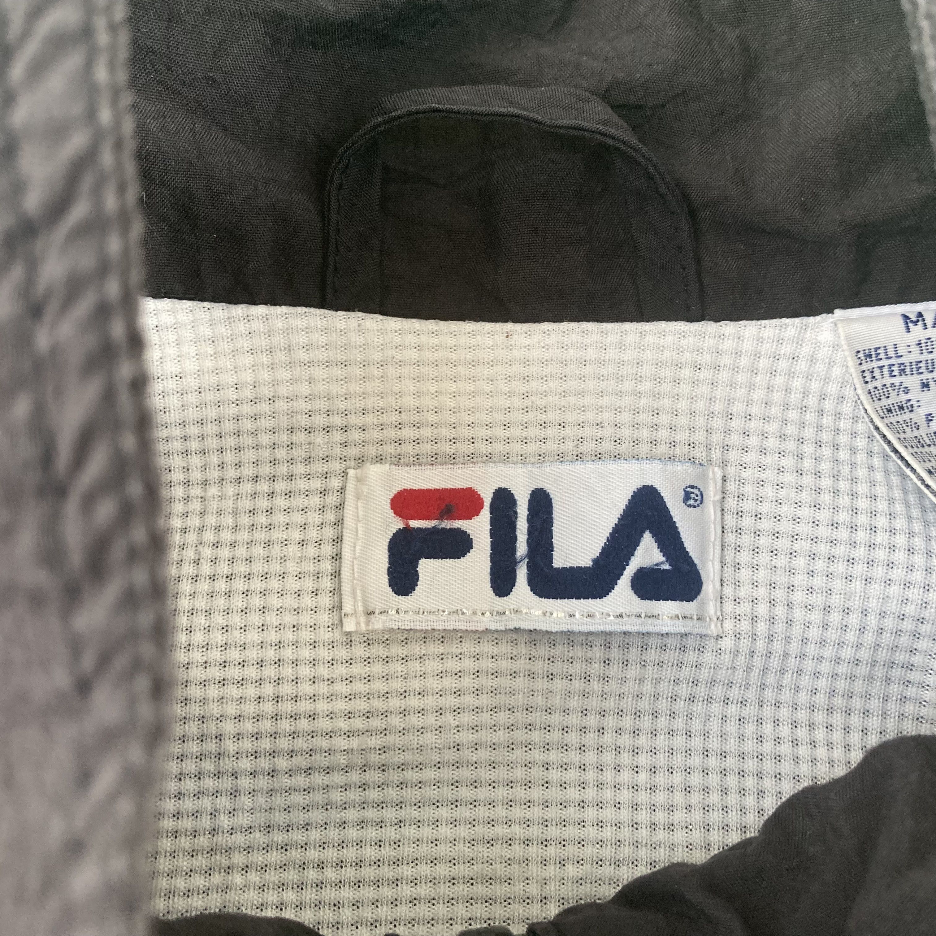 Fila Big Logo Windbreaker Sweaters Mods Indie Zipper Jacket