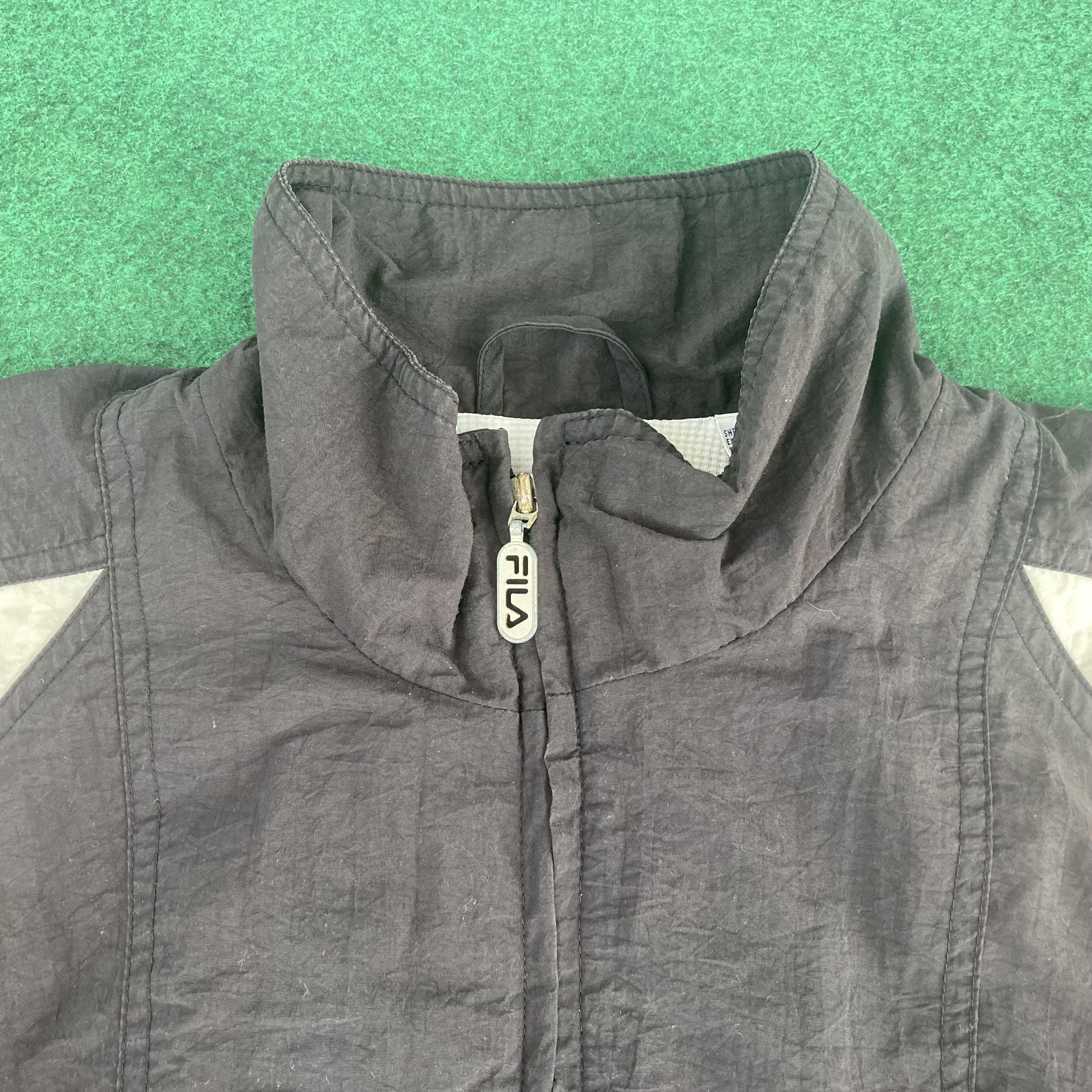 Fila Big Logo Windbreaker Sweaters Mods Indie Zipper Jacket