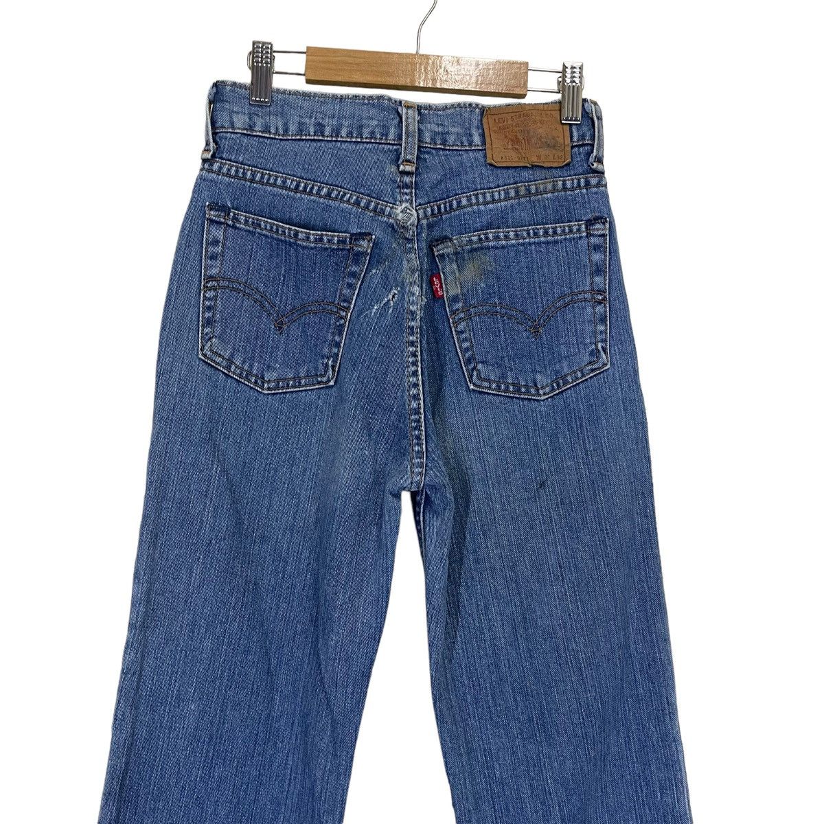 Levi's × Vintage 25x32 Vintage 90s Levis W511 Medium Blue Distressed Denim Size 25" / US 0 / IT 36 - 6 Thumbnail