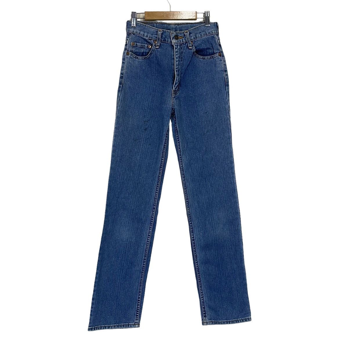 Levi's × Vintage 25x32 Vintage 90s Levis W511 Medium Blue Distressed Denim Size 25" / US 0 / IT 36 - 2 Thumbnail