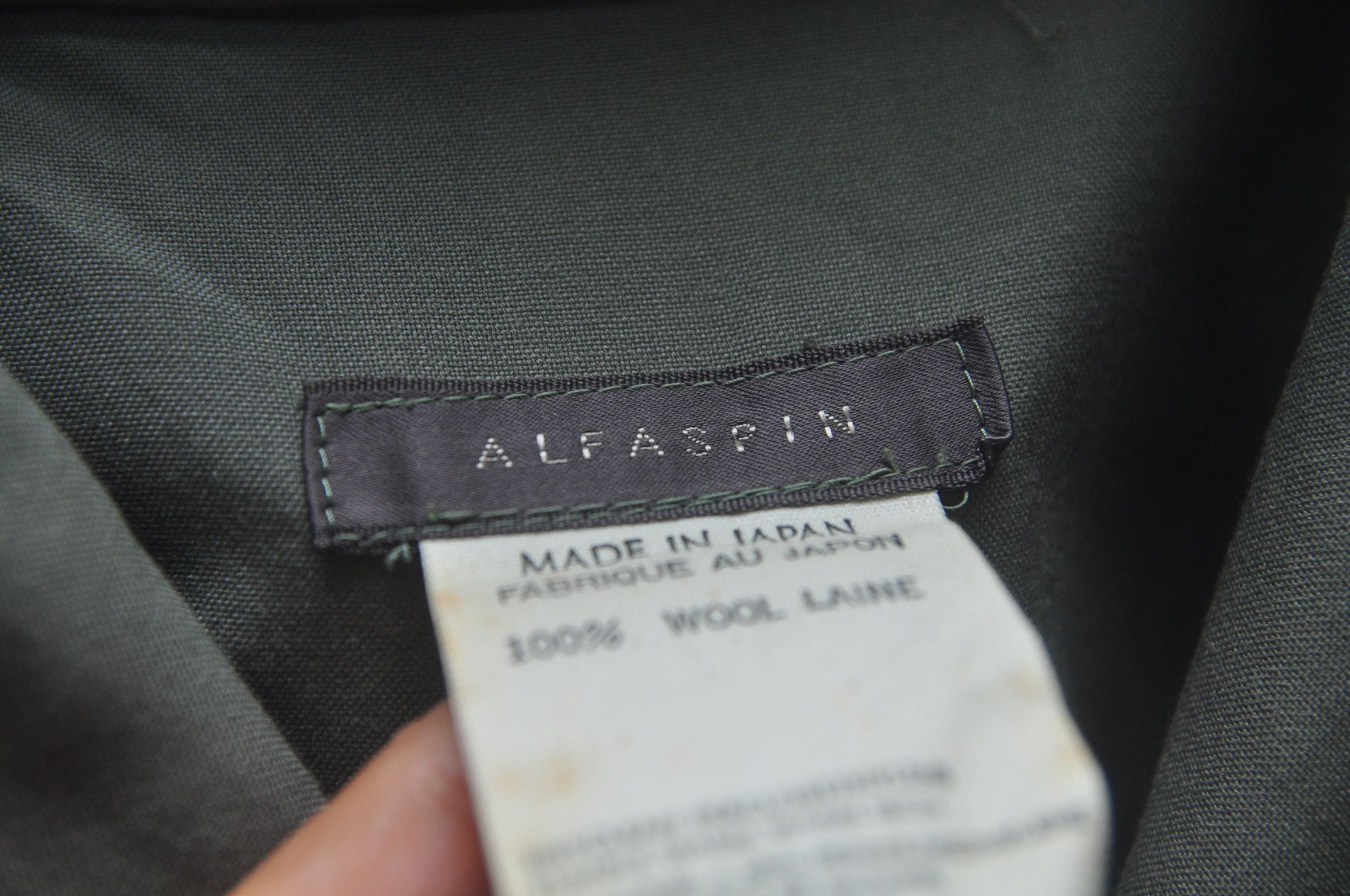 Designer × Japanese Brand Alfasfin Made In Japan 100% Wool Laine Size US L / EU 52-54 / 3 - 6 Thumbnail