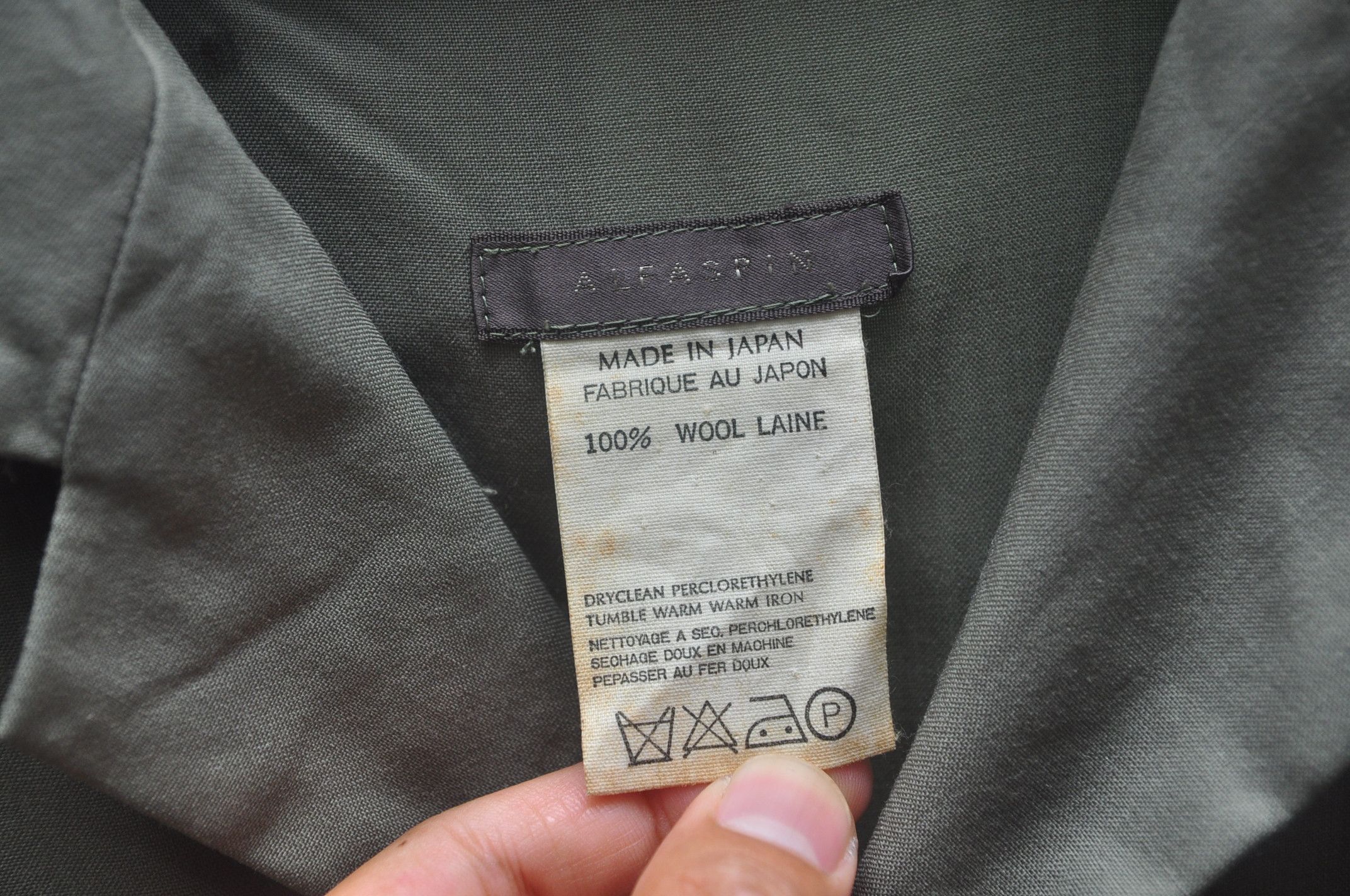 Designer × Japanese Brand Alfasfin Made In Japan 100% Wool Laine Size US L / EU 52-54 / 3 - 5 Thumbnail