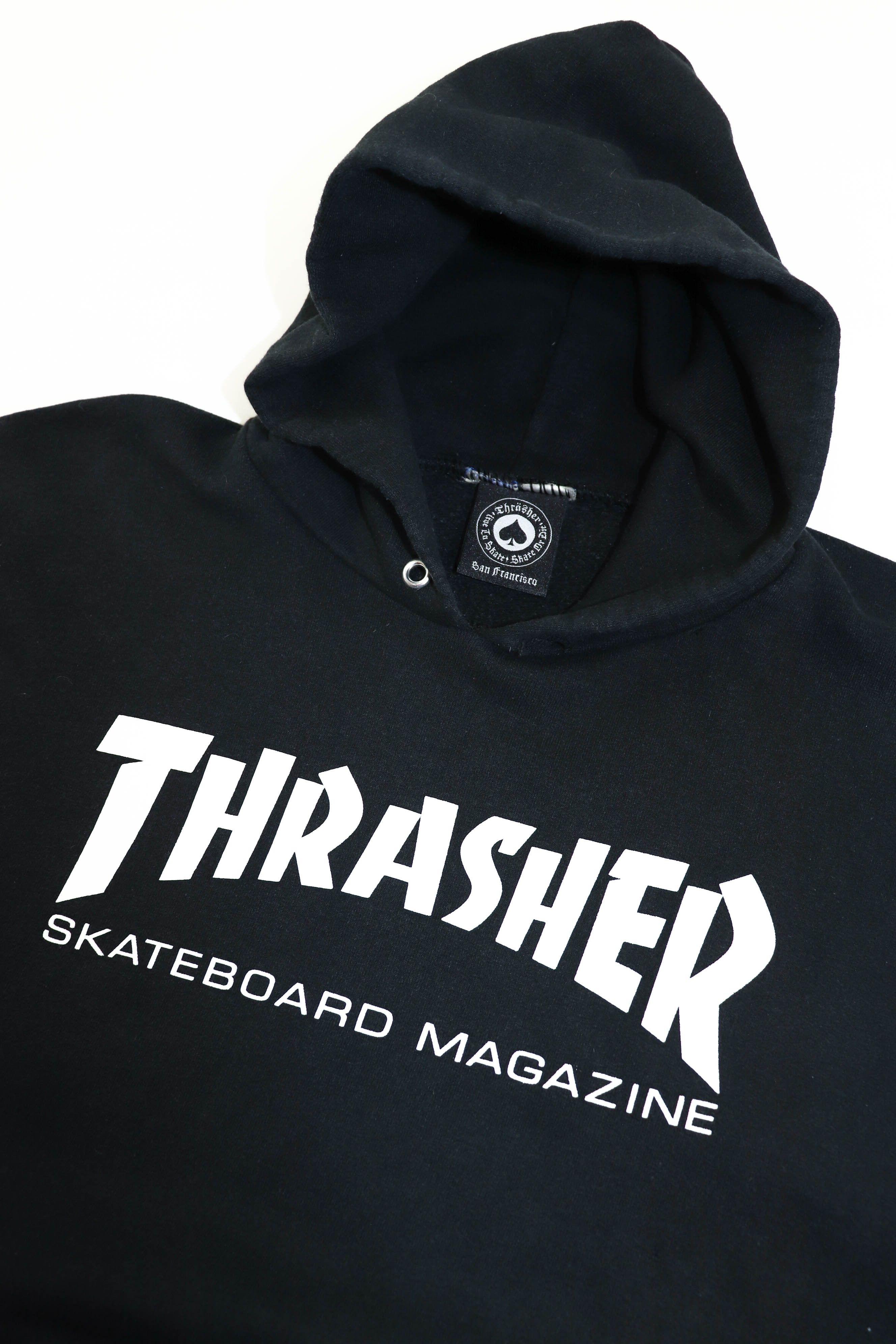 Thrasher Thrasher Skateboard Graphics Big Logo Baggy Fit Black Hoodie Size US XL / EU 56 / 4 - 16 Thumbnail