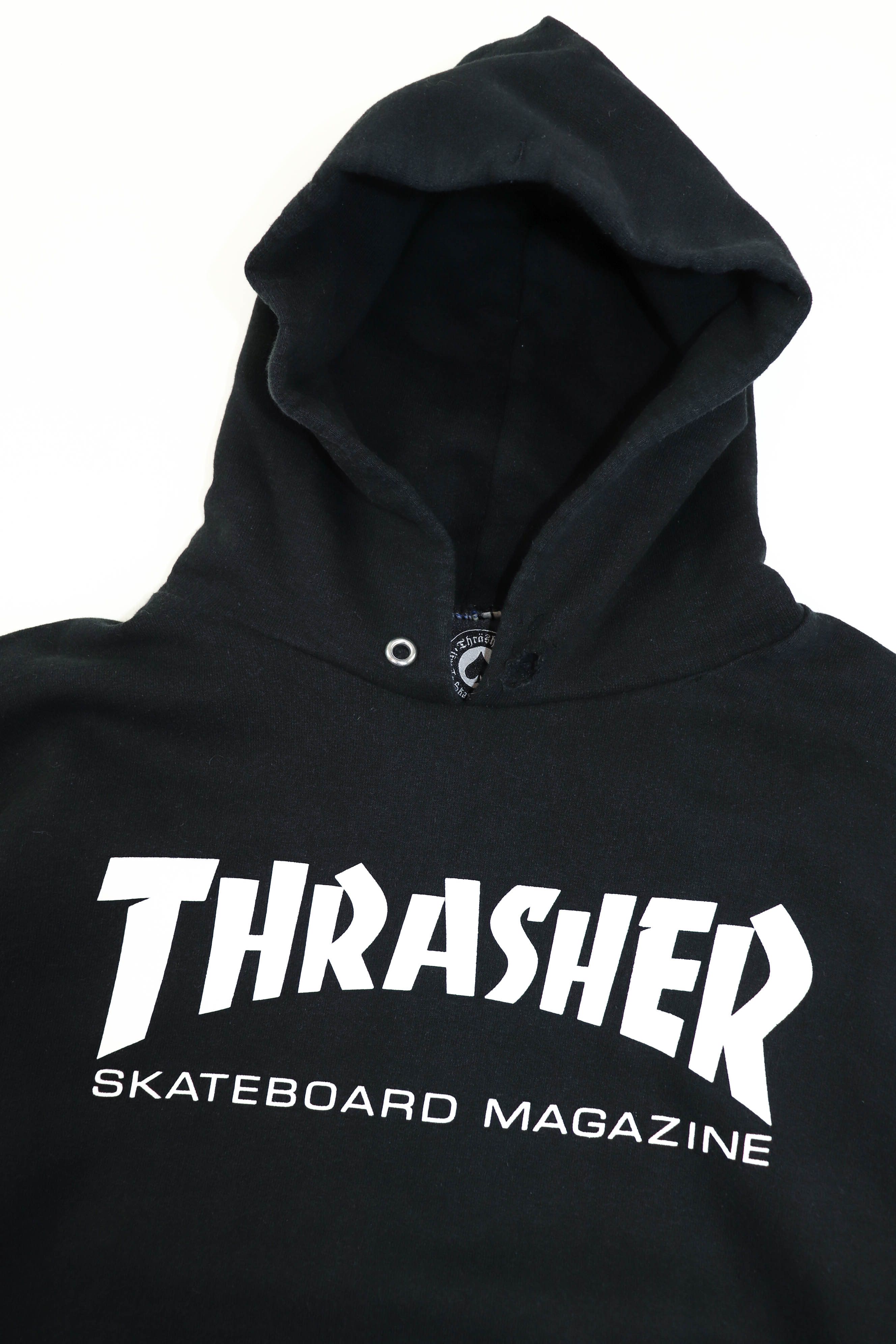 Thrasher Thrasher Skateboard Graphics Big Logo Baggy Fit Black Hoodie Size US XL / EU 56 / 4 - 8 Thumbnail