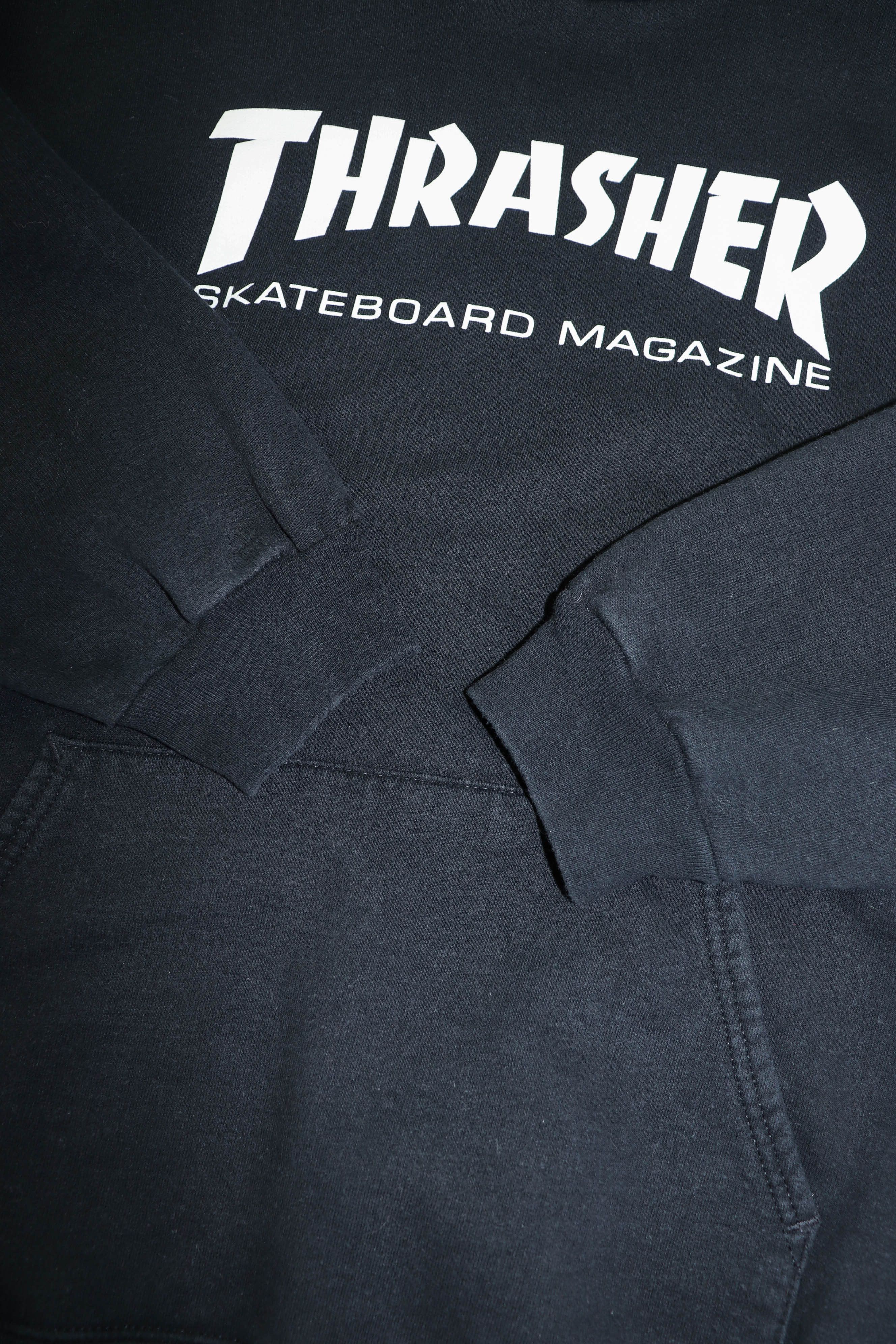 Thrasher Thrasher Skateboard Graphics Big Logo Baggy Fit Black Hoodie Size US XL / EU 56 / 4 - 7 Thumbnail