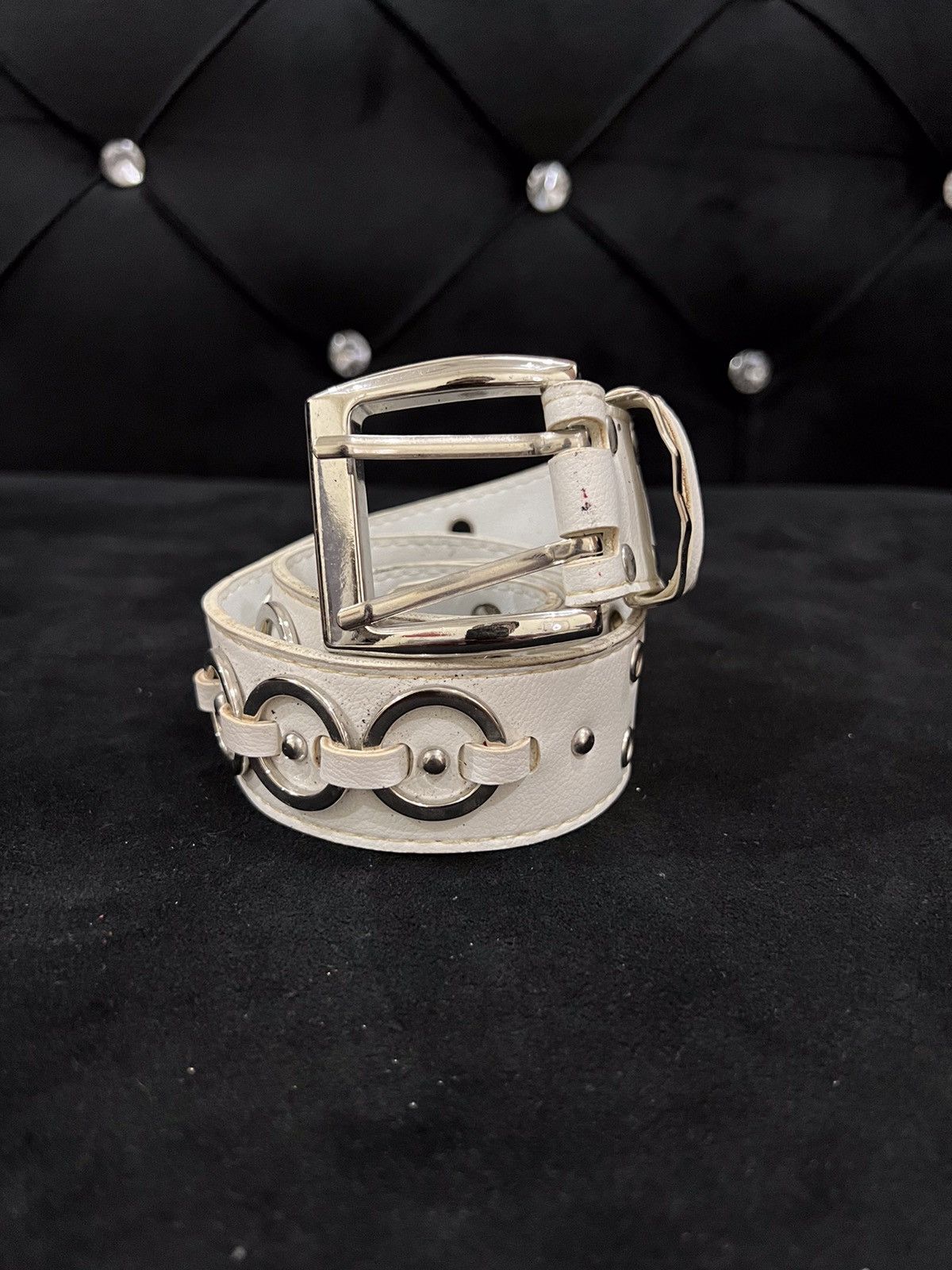 Seditionaries Seditionaries White Rare Design Buckle Belt Size ONE SIZE - 2 Thumbnail