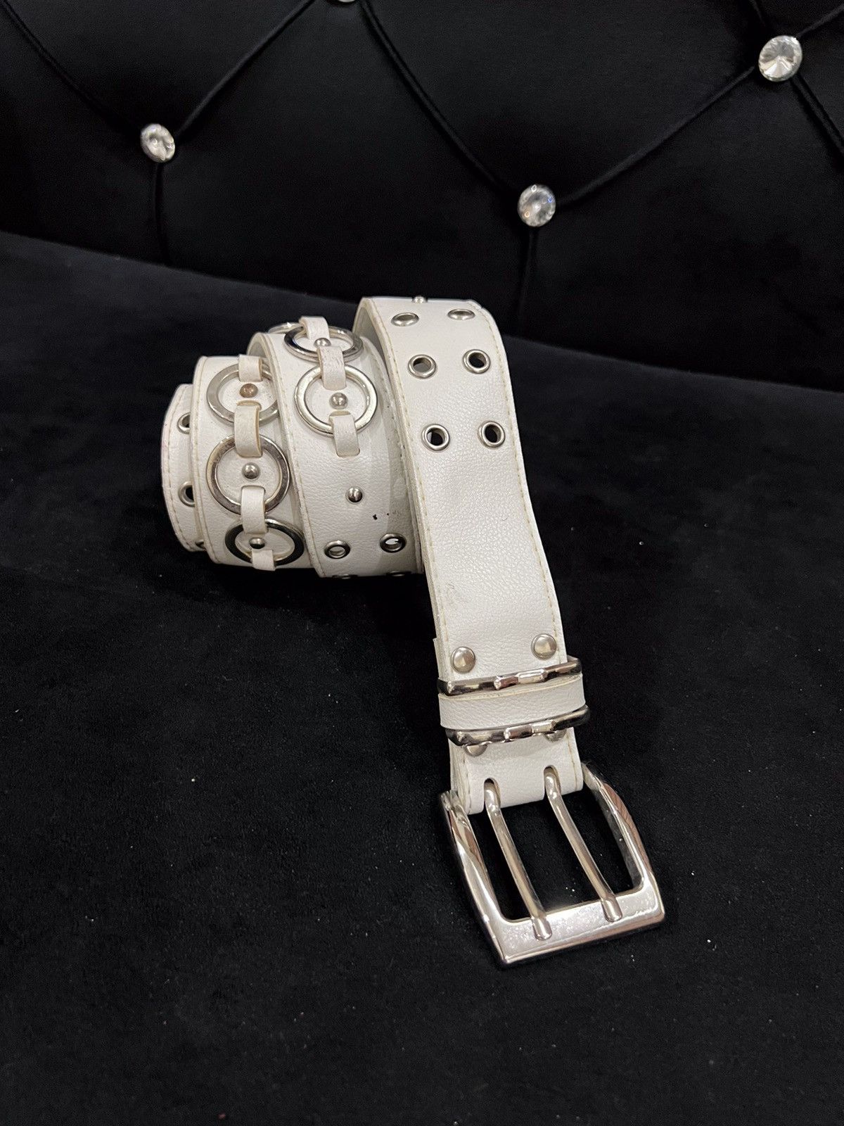 Seditionaries Seditionaries White Rare Design Buckle Belt Size ONE SIZE - 3 Thumbnail