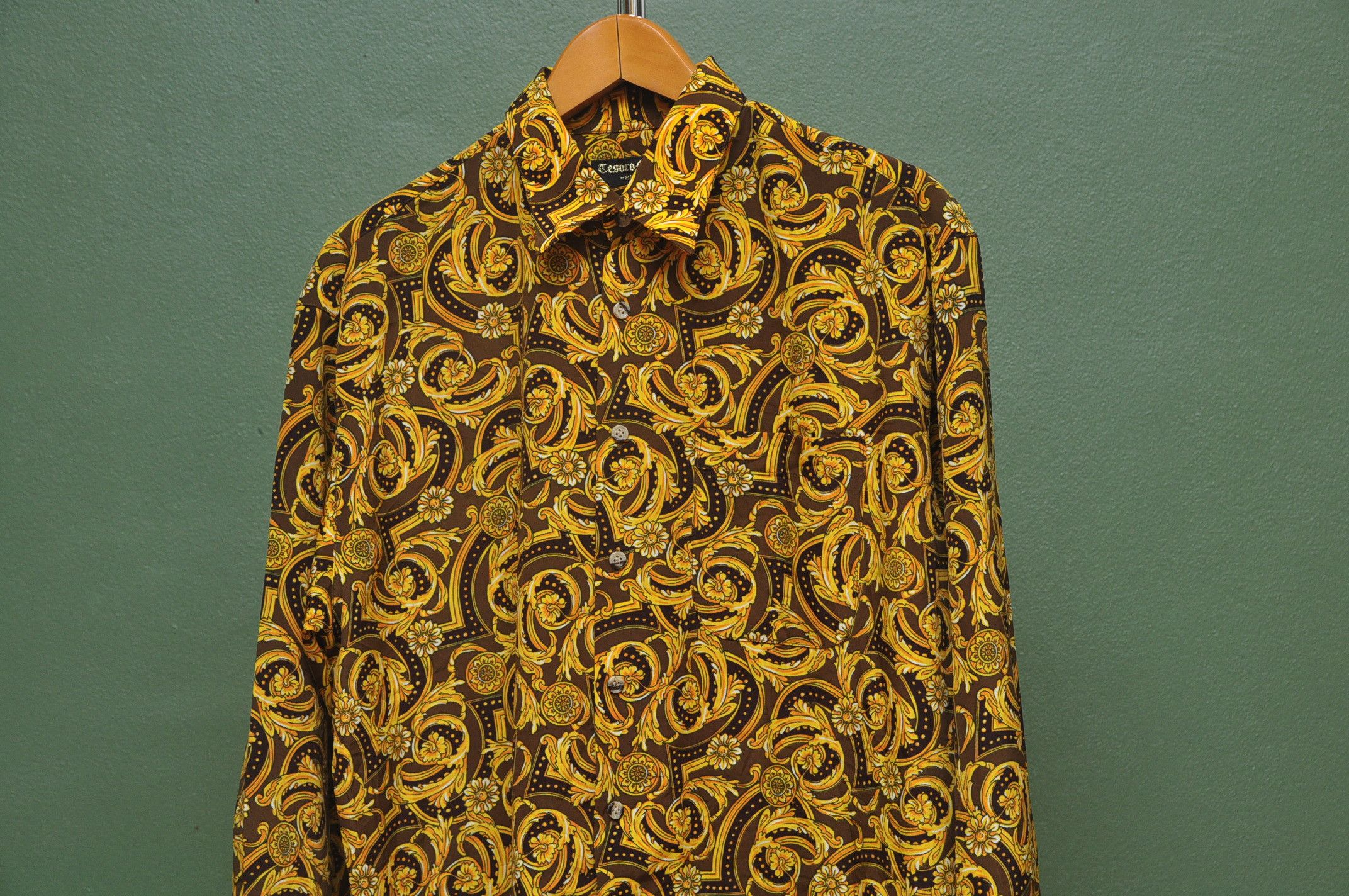 Designer × Japanese Brand × Vintage Vintage Tesoro Mio Button Up Designer Fashion Style Size US L / EU 52-54 / 3 - 3 Thumbnail