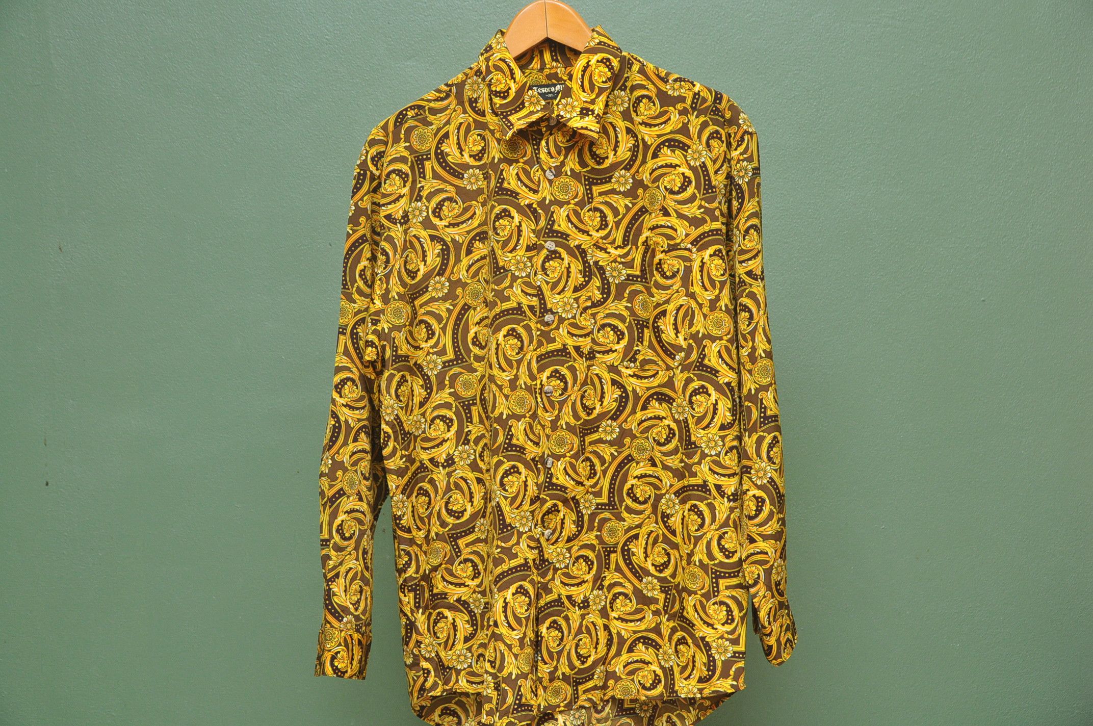 Designer × Japanese Brand × Vintage Vintage Tesoro Mio Button Up Designer Fashion Style Size US L / EU 52-54 / 3 - 1 Thumbnail