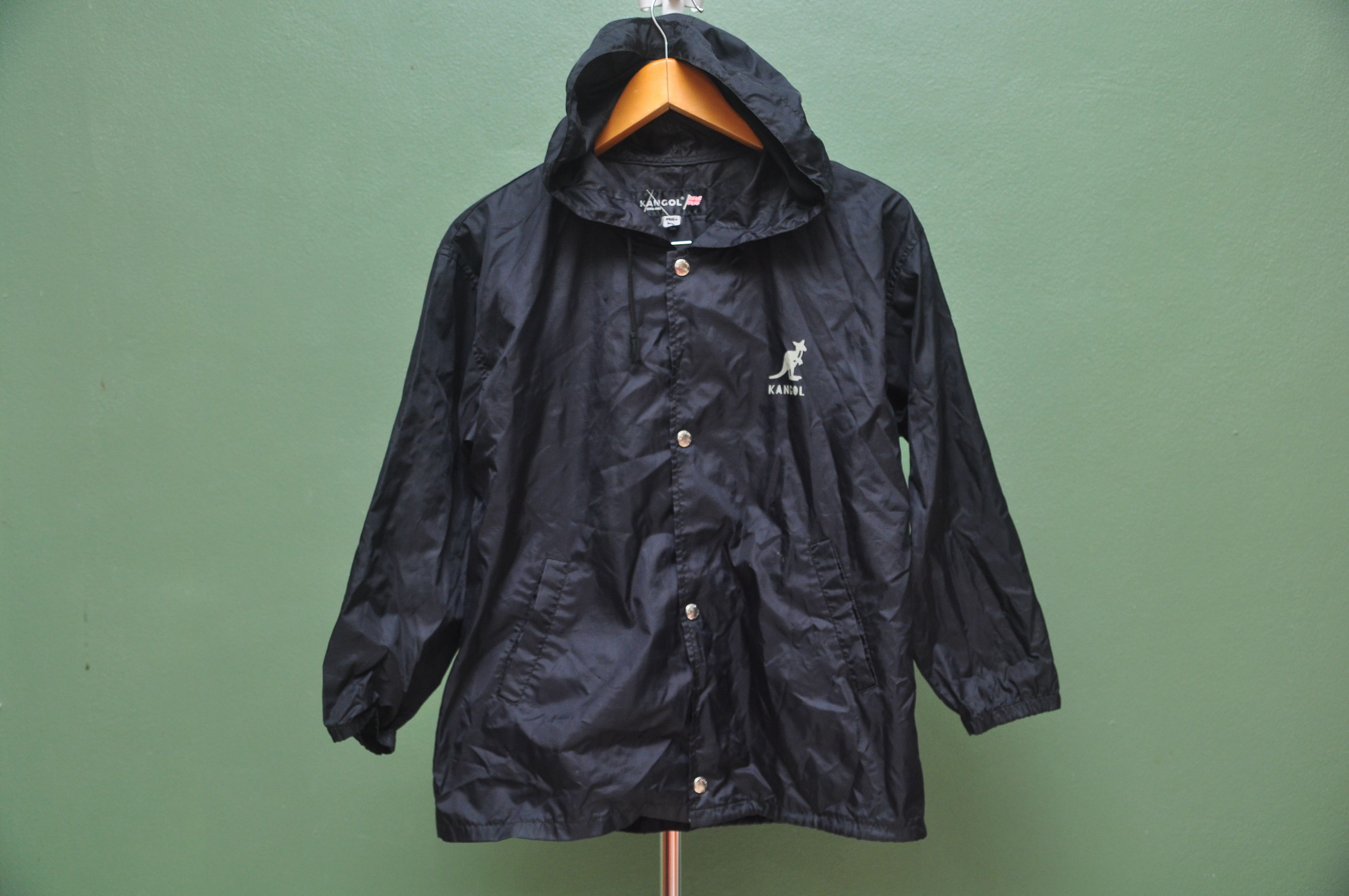 Kangol × Vintage Vintage Kangol Windbreaker Hoodie Sweater Size US L / EU 52-54 / 3 - 3 Thumbnail