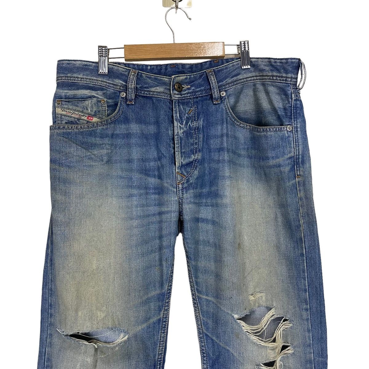 Tornado Mart Vintage Diesel Industry Waykee Regular Straight Jeans Size US 32 / EU 48 - 3 Thumbnail