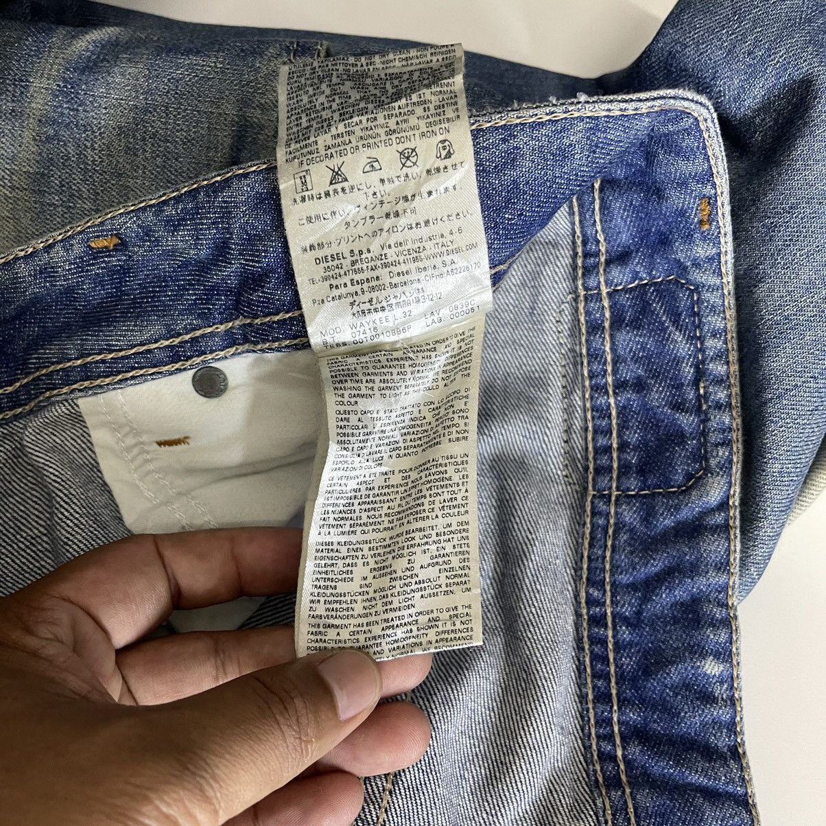 Tornado Mart Vintage Diesel Industry Waykee Regular Straight Jeans Size US 32 / EU 48 - 16 Thumbnail