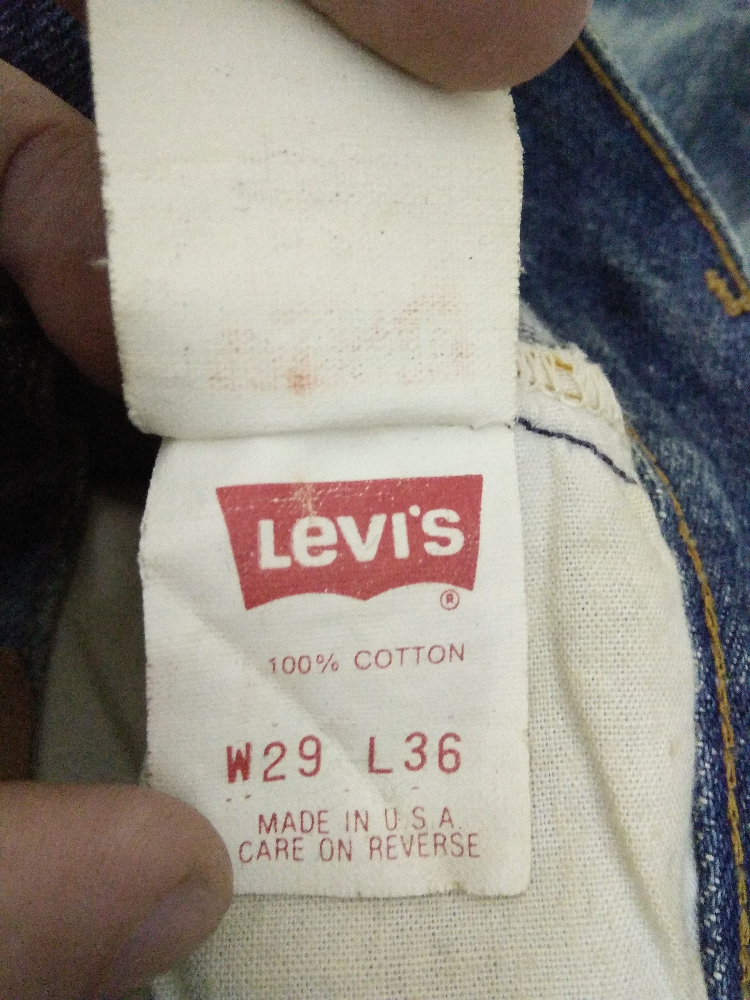 Levi's 1992 Levis 501 Acid Wash Button 555 USA (A773) waist 29 Size US 29 - 8 Thumbnail