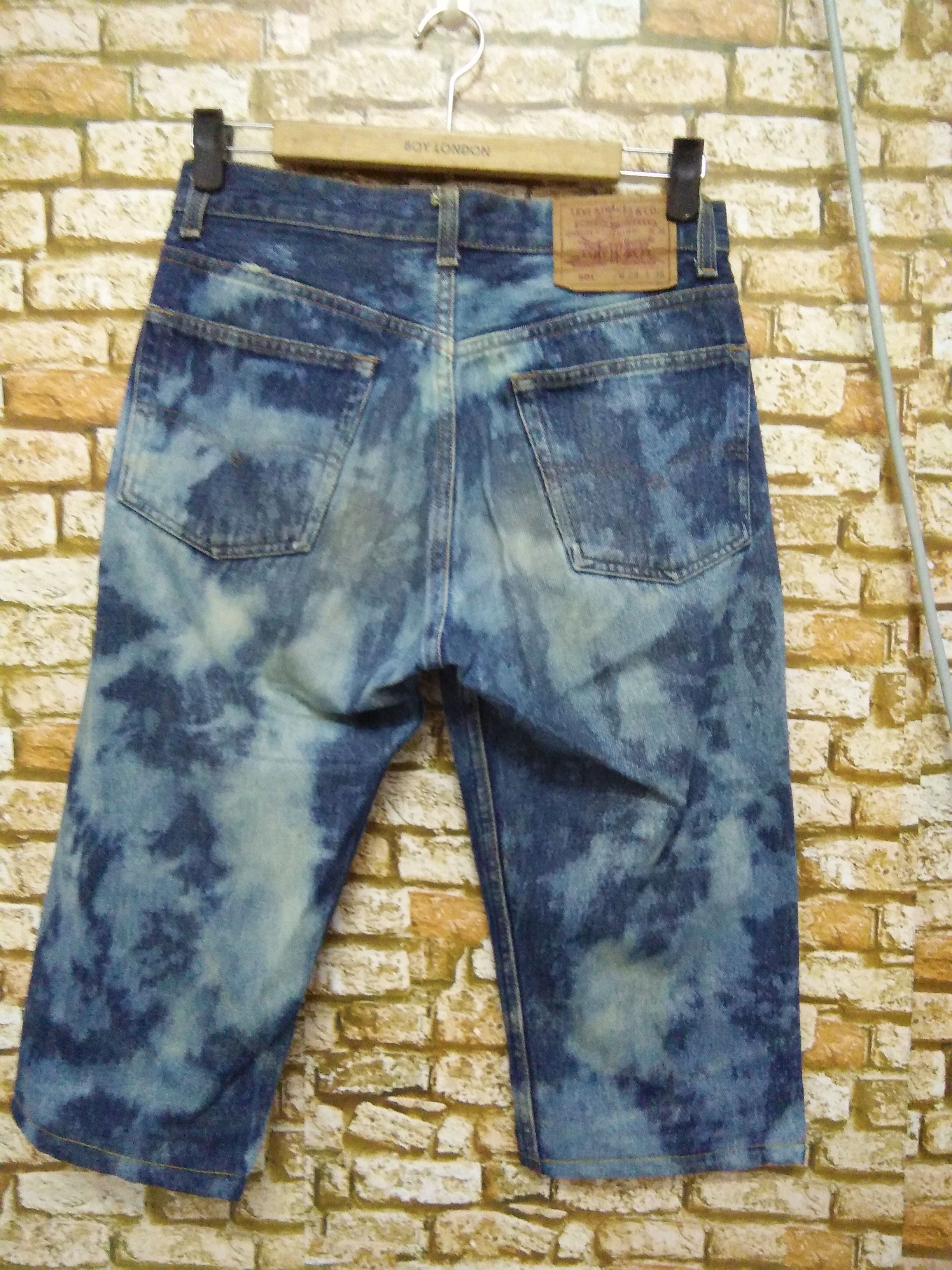 Levi's 1992 Levis 501 Acid Wash Button 555 USA (A773) waist 29 Size US 29 - 2 Thumbnail