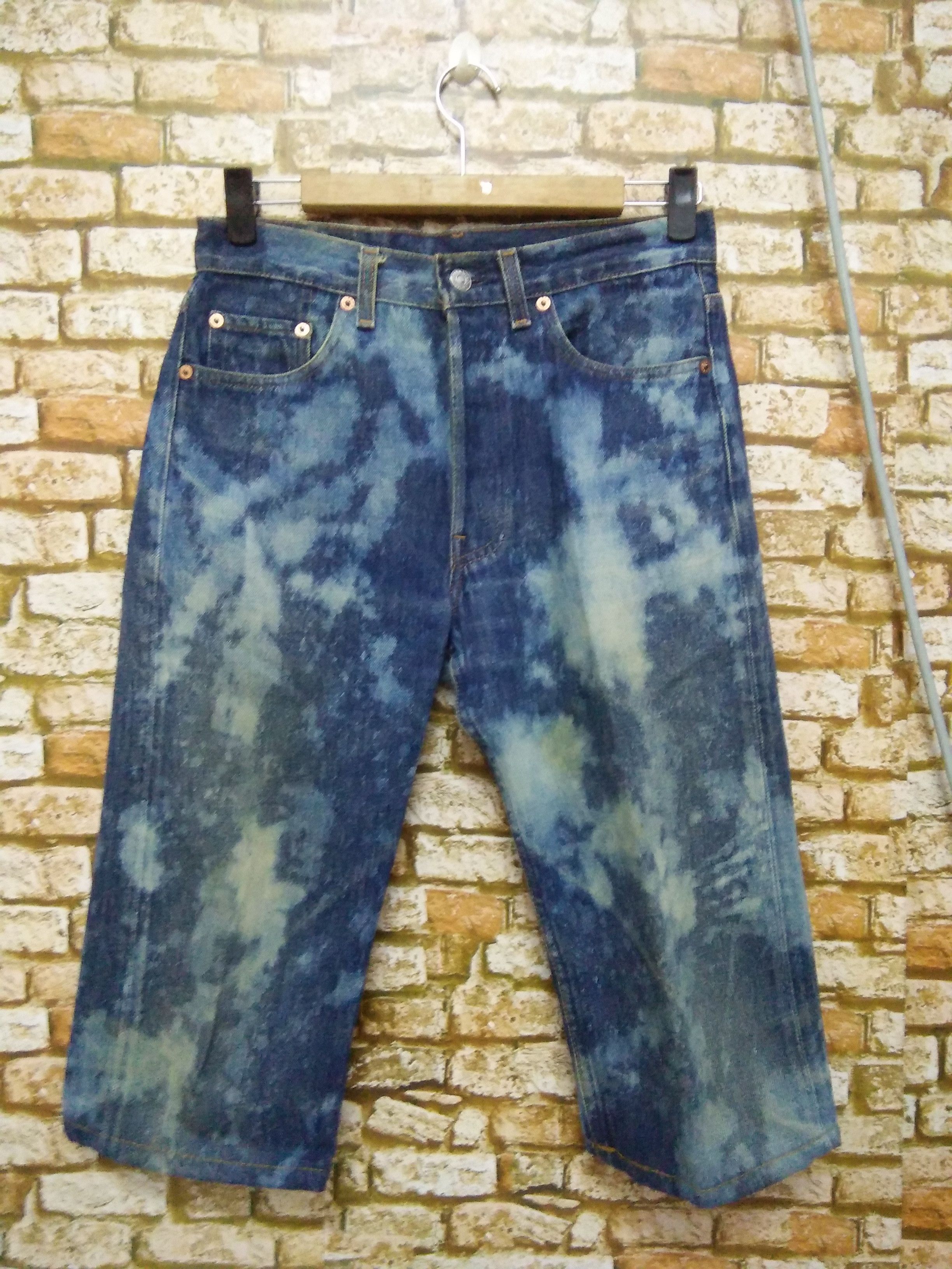 Levi's 1992 Levis 501 Acid Wash Button 555 USA (A773) waist 29 Size US 29 - 1 Thumbnail