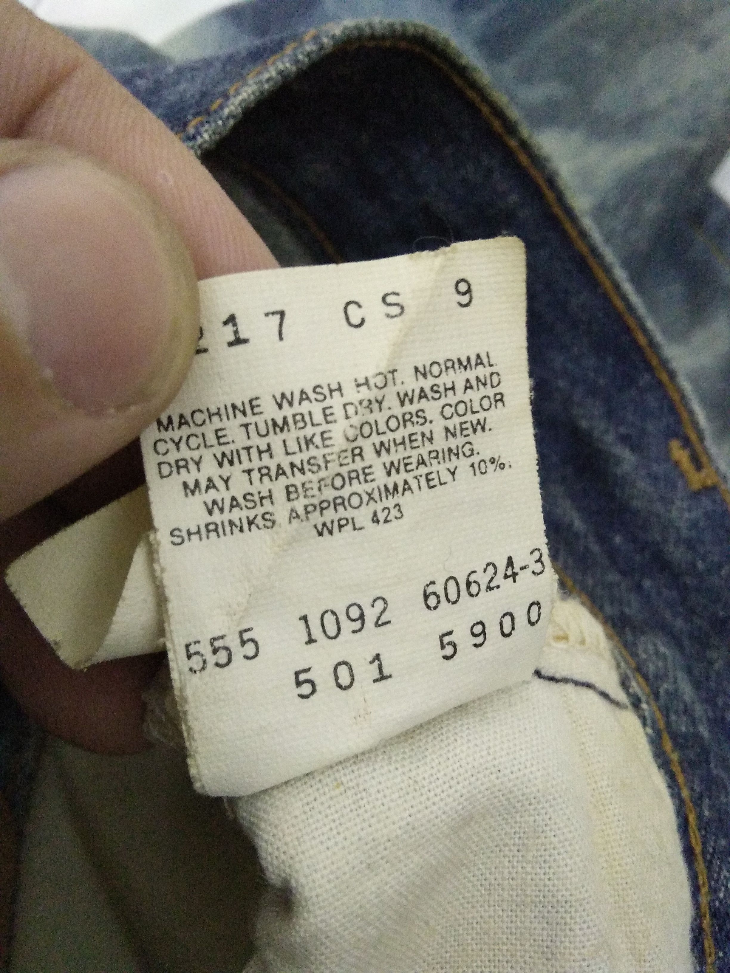 Levi's 1992 Levis 501 Acid Wash Button 555 USA (A773) waist 29 Size US 29 - 9 Thumbnail