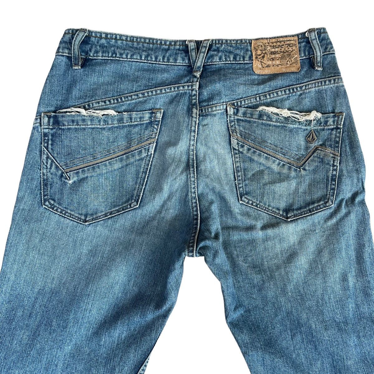 Vintage × Volcom Vintage 00s Volcom Skate Liberated Enowen Denim Jeans Size US 32 / EU 48 - 11 Thumbnail