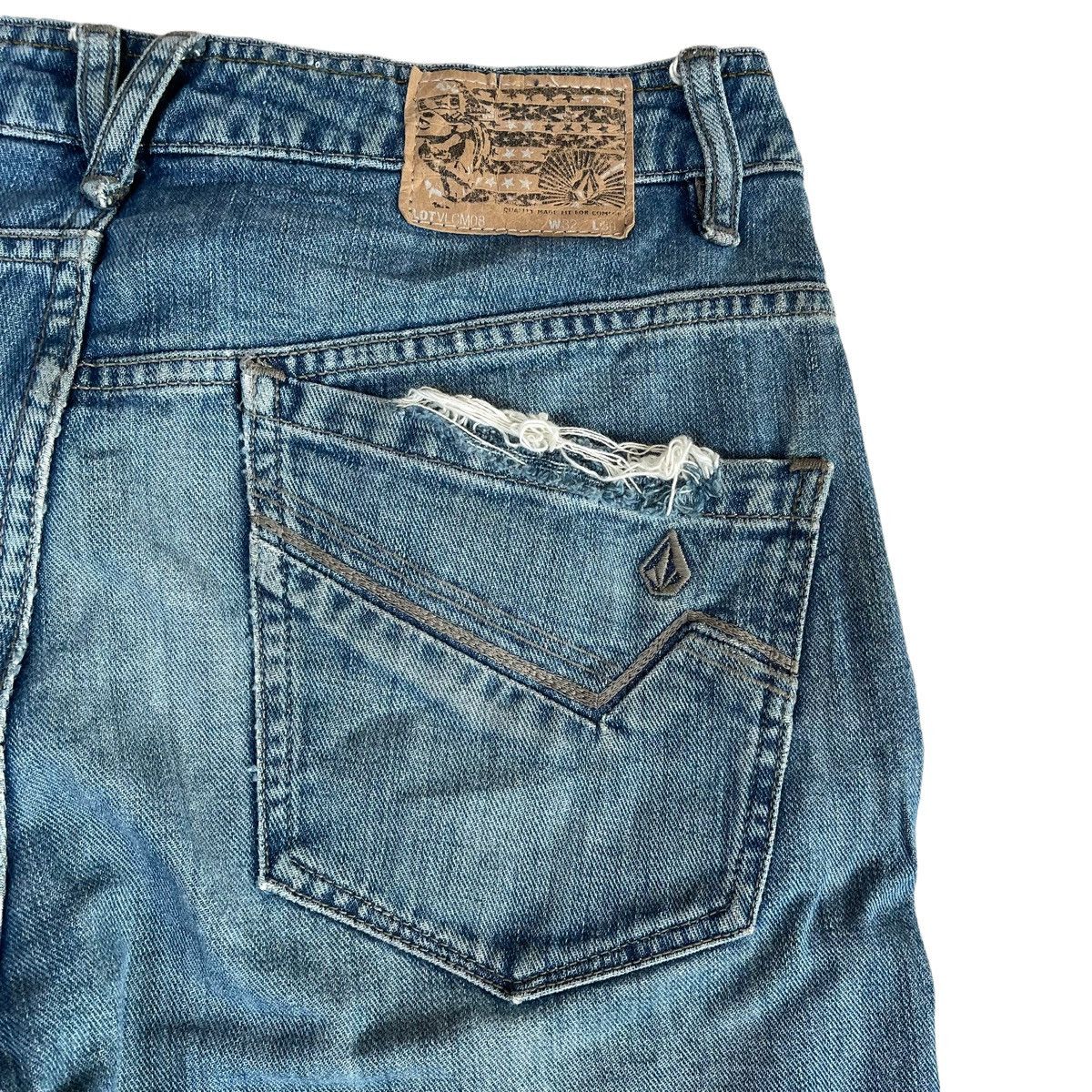 Vintage × Volcom Vintage 00s Volcom Skate Liberated Enowen Denim Jeans Size US 32 / EU 48 - 12 Thumbnail