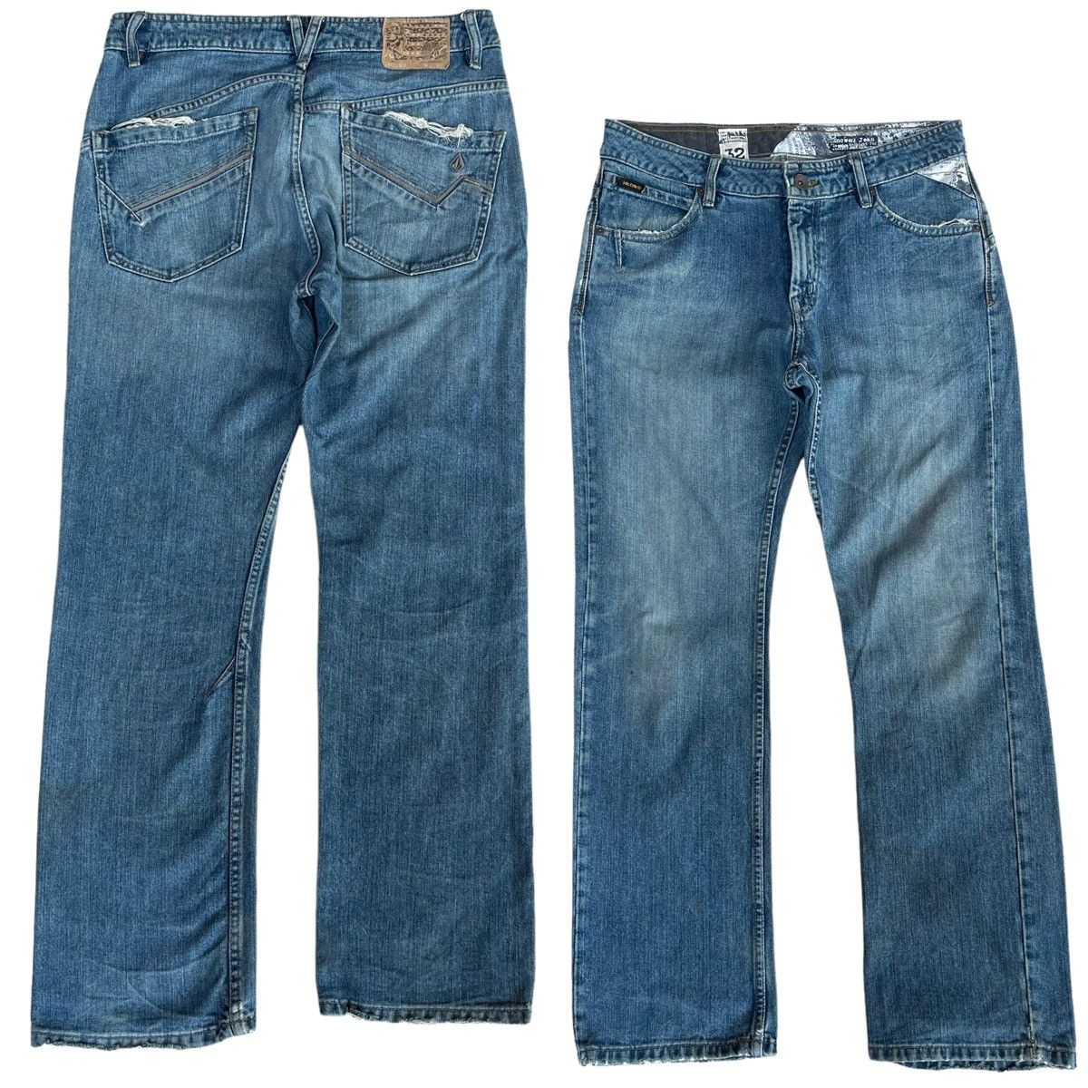 Vintage × Volcom Vintage 00s Volcom Skate Liberated Enowen Denim Jeans Size US 32 / EU 48 - 1 Thumbnail