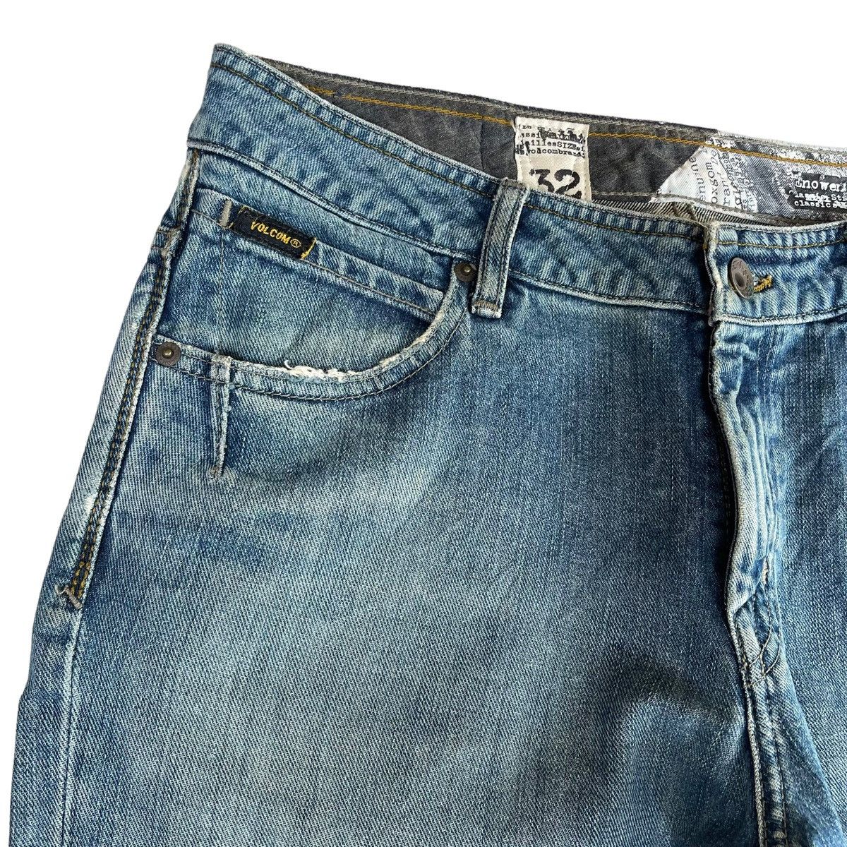 Vintage × Volcom Vintage 00s Volcom Skate Liberated Enowen Denim Jeans Size US 32 / EU 48 - 7 Thumbnail