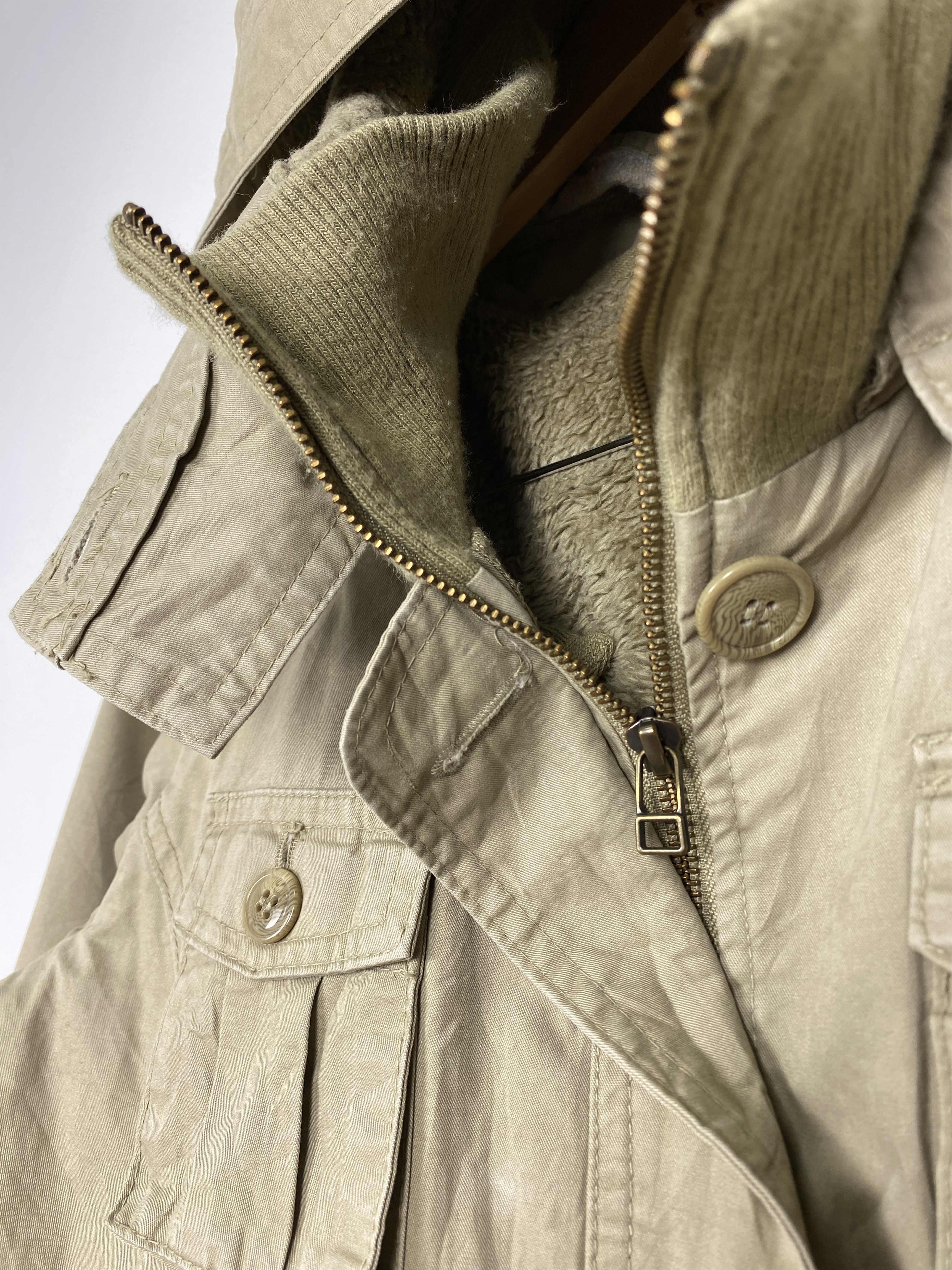 Japanese Brand Vintage Zampa Hoodie Sherpa Lining Parkas Jacket J1566 Size US S / EU 44-46 / 1 - 5 Thumbnail