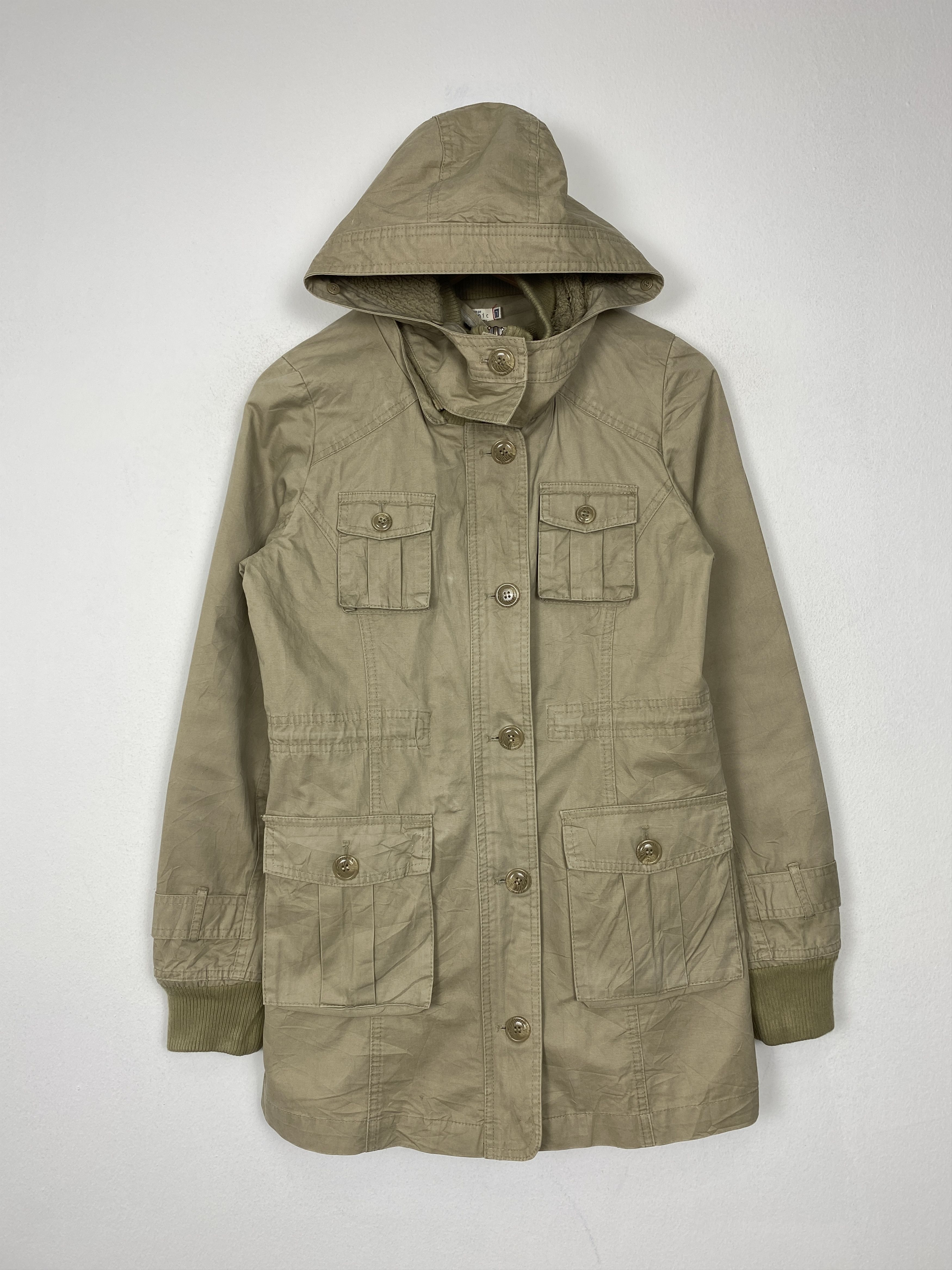 Japanese Brand Vintage Zampa Hoodie Sherpa Lining Parkas Jacket J1566 Size US S / EU 44-46 / 1 - 1 Thumbnail