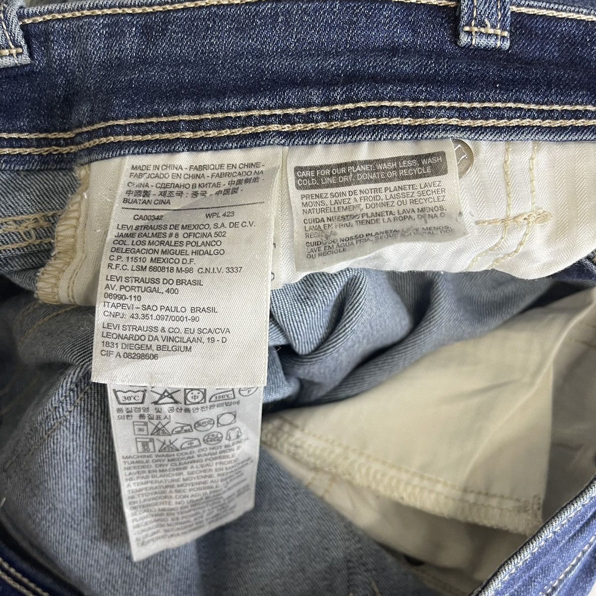 Levi's RIOT💥30x26.5 Levis Boyfriend Denim Faded Blue Skinny Jeans Size US 30 / EU 46 - 13 Thumbnail