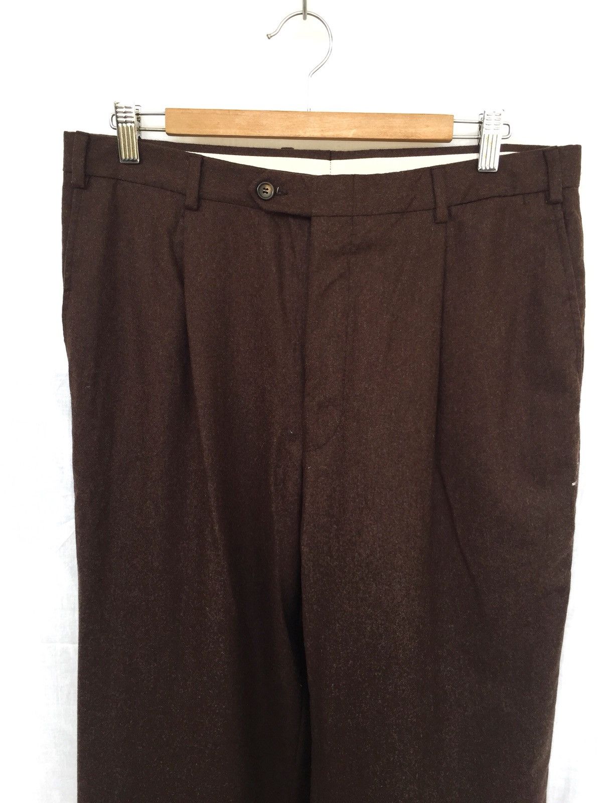 Pal Zileri Pal Zileri 🇮🇹 Wool & Cashmere Baggy Oversize Pants Size US 34 / EU 50 - 2 Thumbnail
