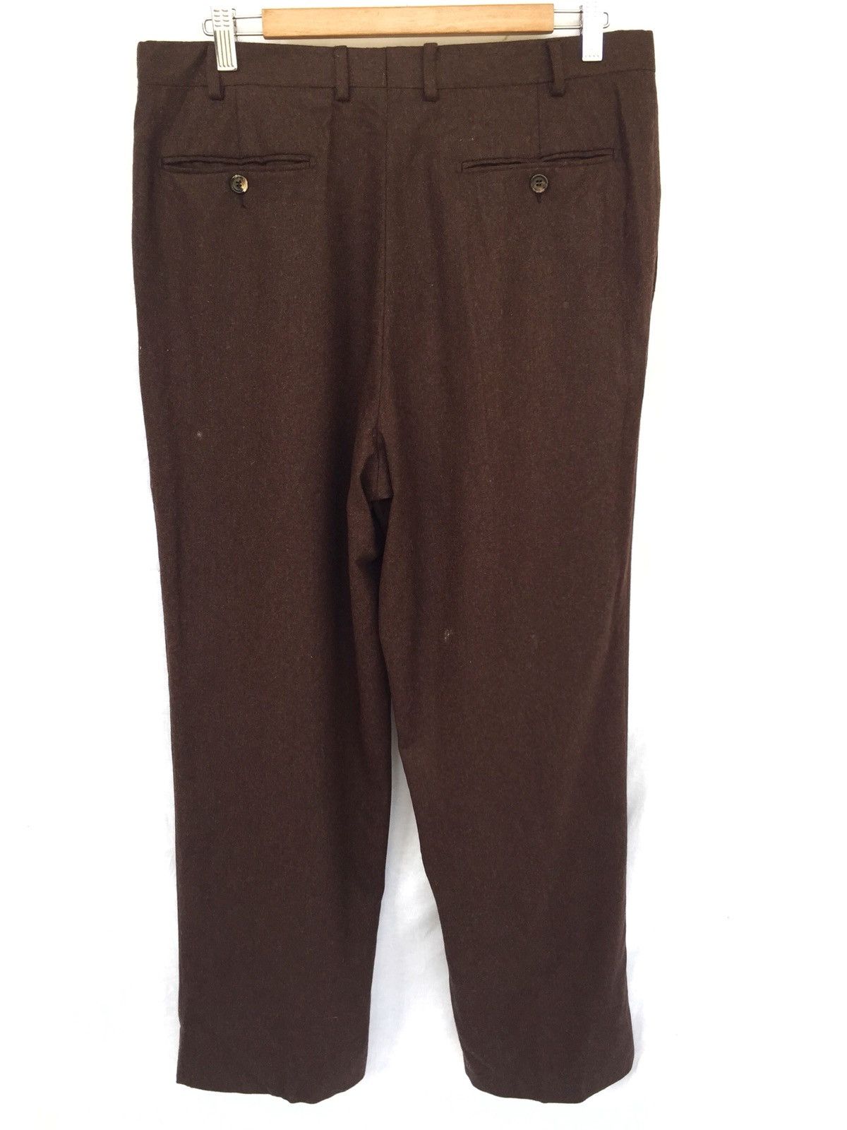 Pal Zileri Pal Zileri 🇮🇹 Wool & Cashmere Baggy Oversize Pants Size US 34 / EU 50 - 3 Thumbnail