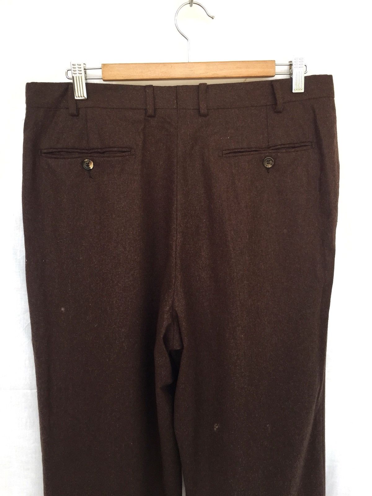 Pal Zileri Pal Zileri 🇮🇹 Wool & Cashmere Baggy Oversize Pants Size US 34 / EU 50 - 4 Thumbnail