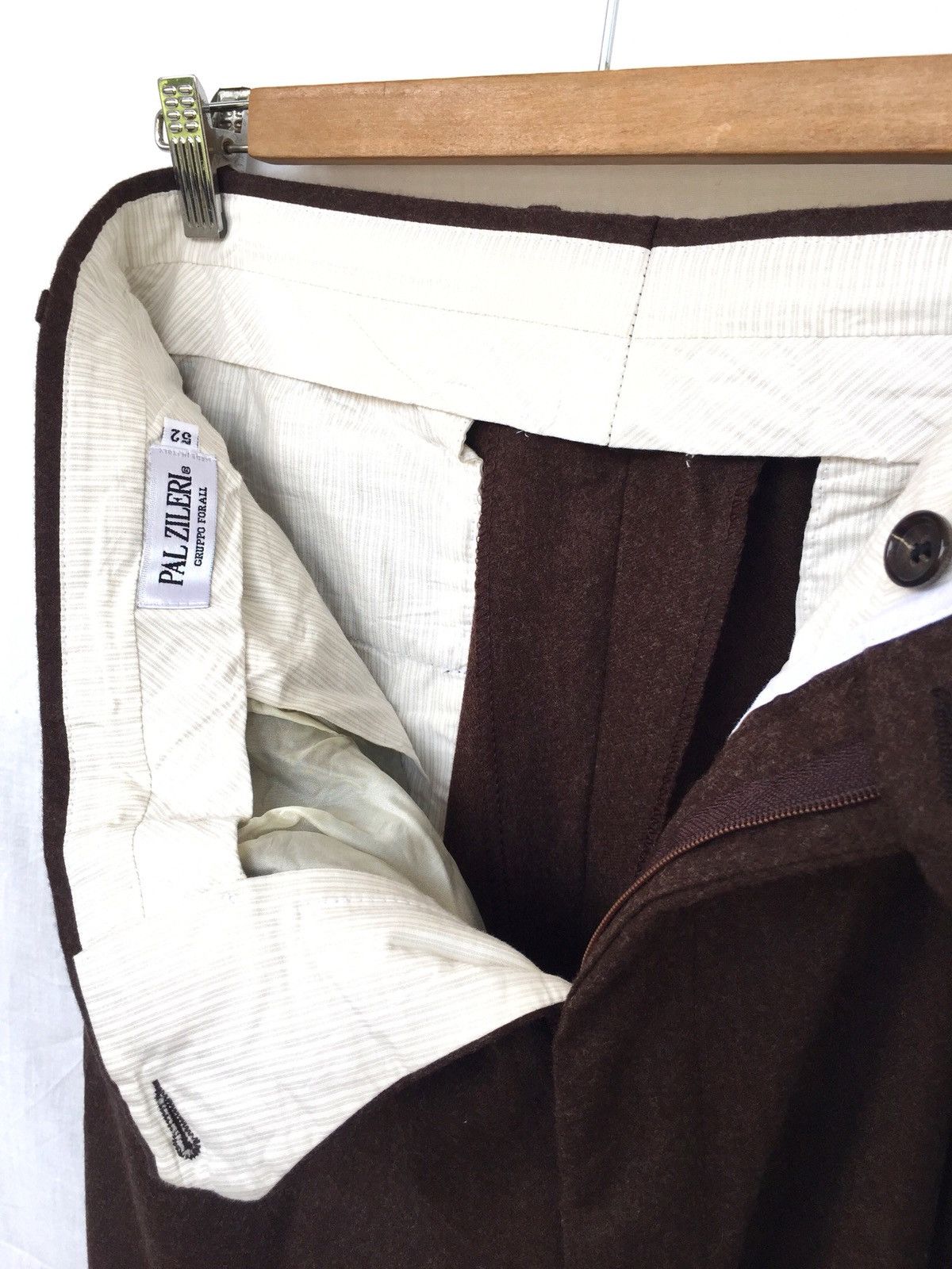 Pal Zileri Pal Zileri 🇮🇹 Wool & Cashmere Baggy Oversize Pants Size US 34 / EU 50 - 6 Thumbnail