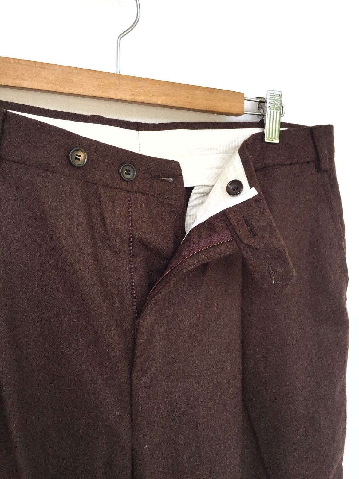 Pal Zileri Pal Zileri 🇮🇹 Wool & Cashmere Baggy Oversize Pants Size US 34 / EU 50 - 5 Thumbnail