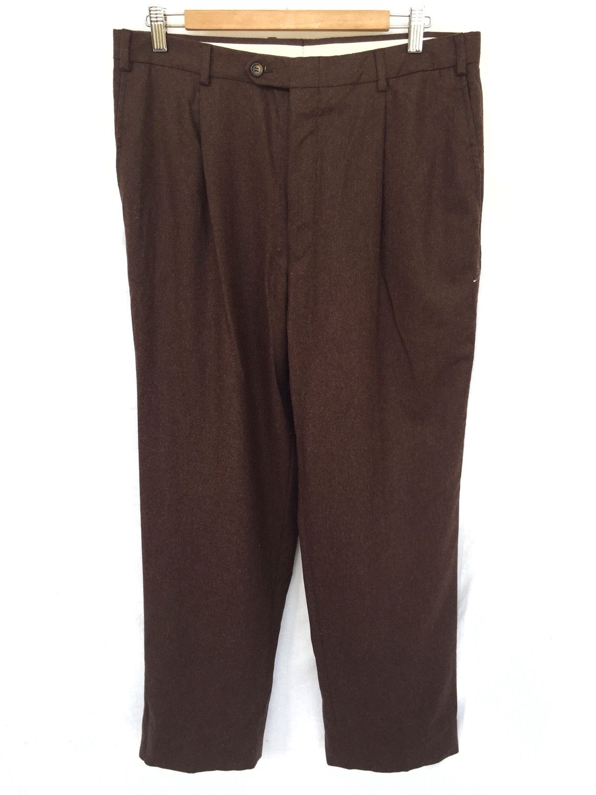 Pal Zileri Pal Zileri 🇮🇹 Wool & Cashmere Baggy Oversize Pants Size US 34 / EU 50 - 1 Thumbnail