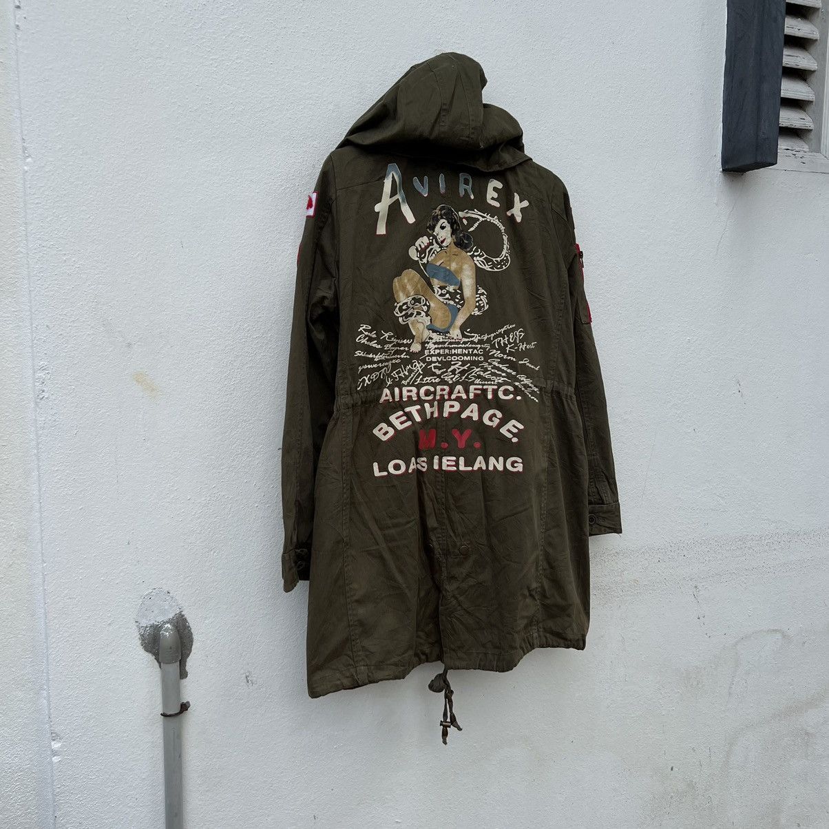 Japanese Brand VINTAGE 1989 MILITARY JACKET PARKA AVIREX BIG LOGO SEXY Size US M / EU 48-50 / 2 - 2 Thumbnail