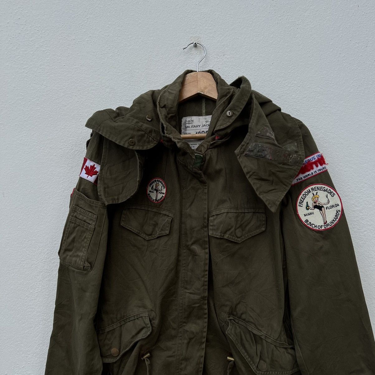 Japanese Brand VINTAGE 1989 MILITARY JACKET PARKA AVIREX BIG LOGO SEXY Size US M / EU 48-50 / 2 - 8 Thumbnail