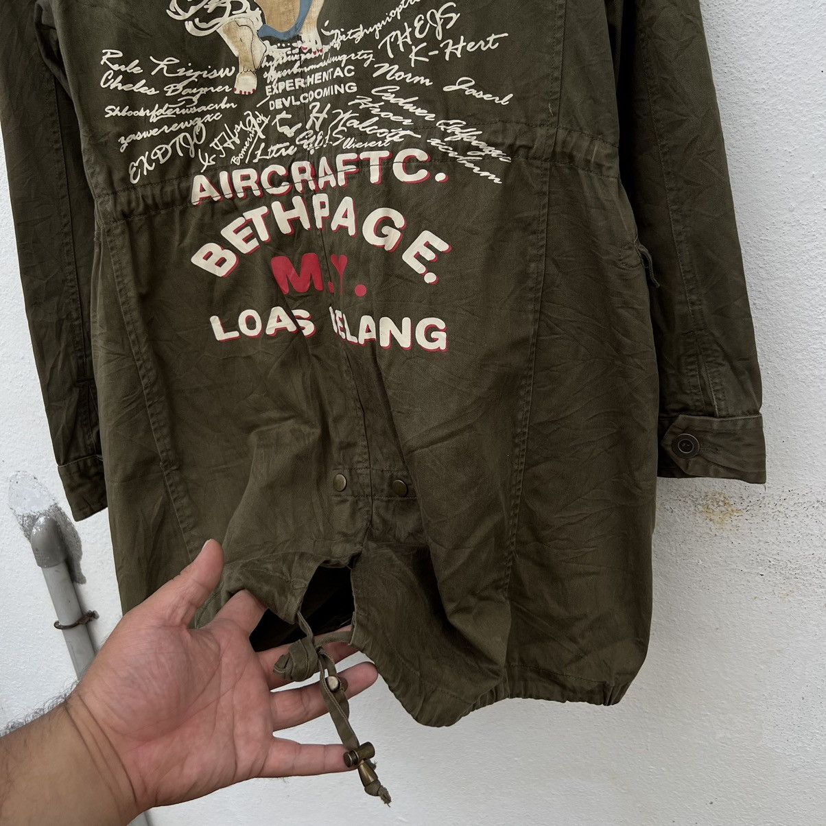 Japanese Brand VINTAGE 1989 MILITARY JACKET PARKA AVIREX BIG LOGO SEXY Size US M / EU 48-50 / 2 - 4 Thumbnail