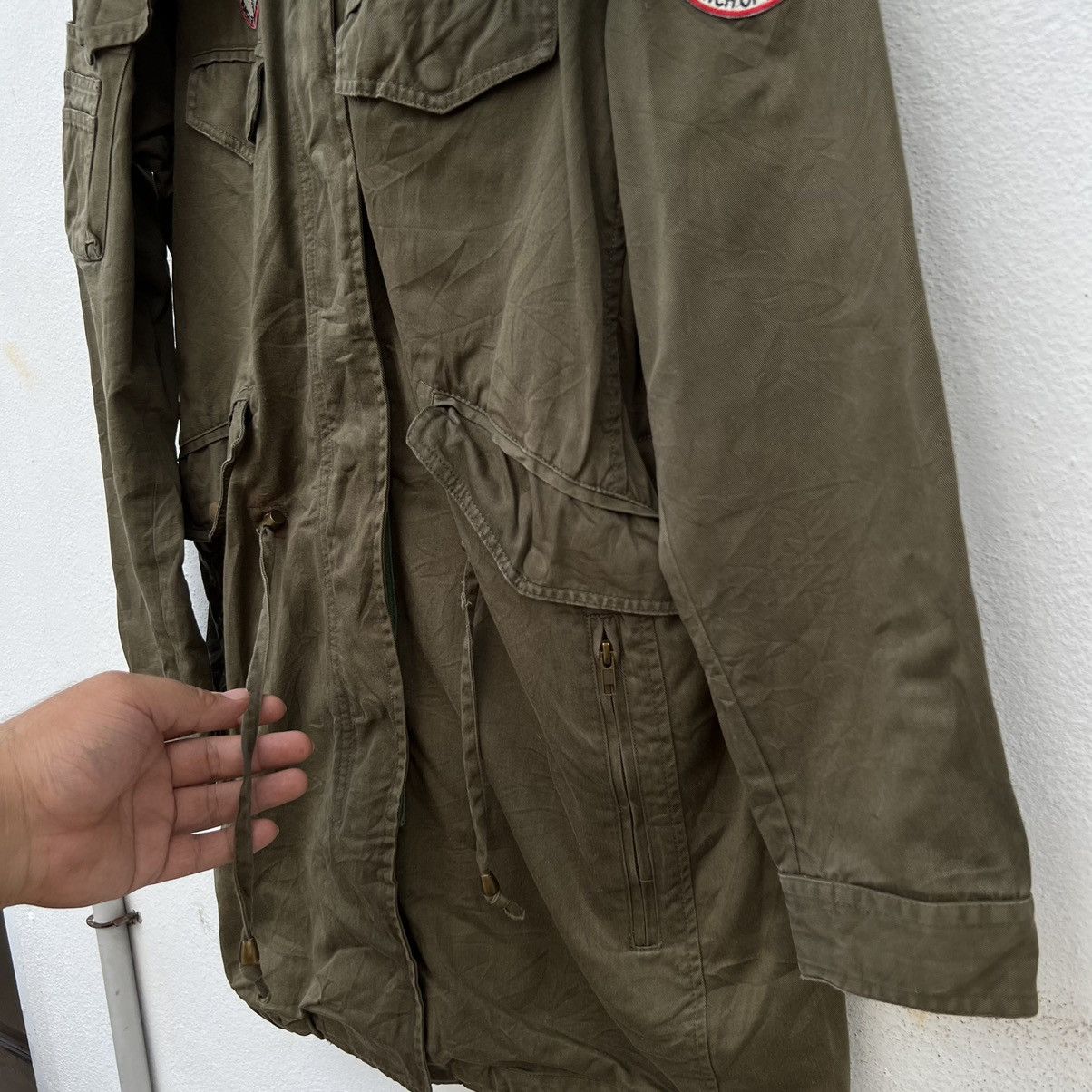 Japanese Brand VINTAGE 1989 MILITARY JACKET PARKA AVIREX BIG LOGO SEXY Size US M / EU 48-50 / 2 - 12 Thumbnail