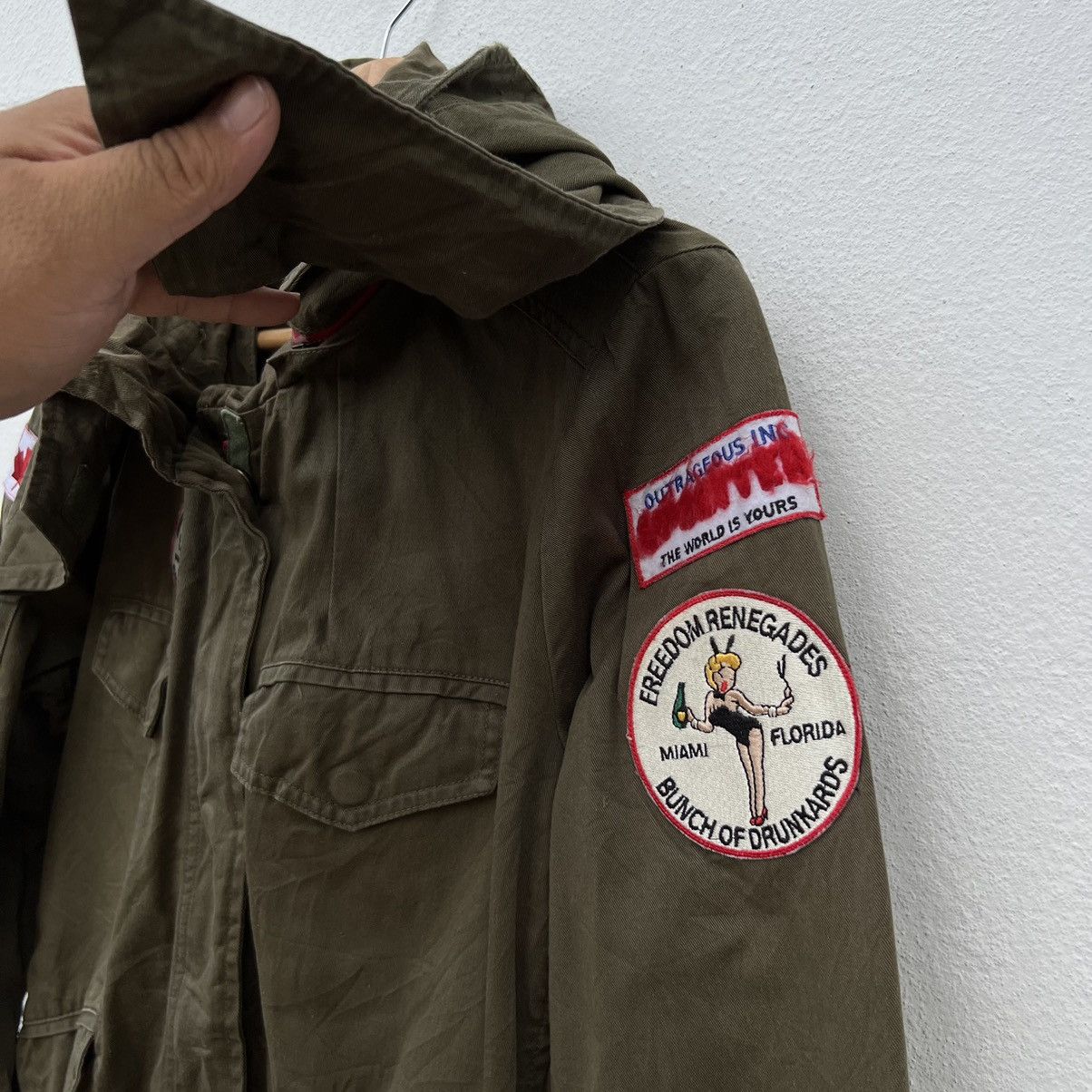 Japanese Brand VINTAGE 1989 MILITARY JACKET PARKA AVIREX BIG LOGO SEXY Size US M / EU 48-50 / 2 - 9 Thumbnail