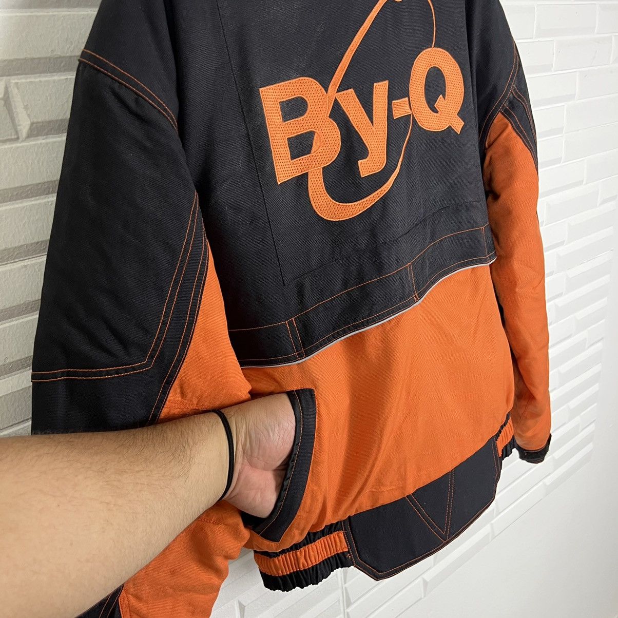 Japanese Brand VINTAGE RACING BIKER JACKET By-Q BIG LOGO EMBROIDERED Size US M / EU 48-50 / 2 - 14 Thumbnail