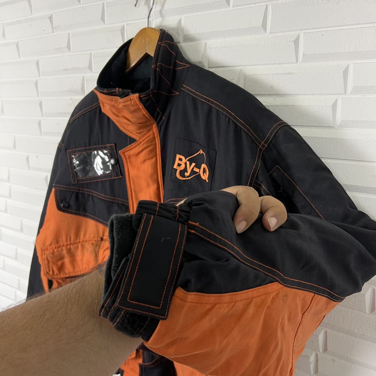 Japanese Brand VINTAGE RACING BIKER JACKET By-Q BIG LOGO EMBROIDERED Size US M / EU 48-50 / 2 - 9 Thumbnail