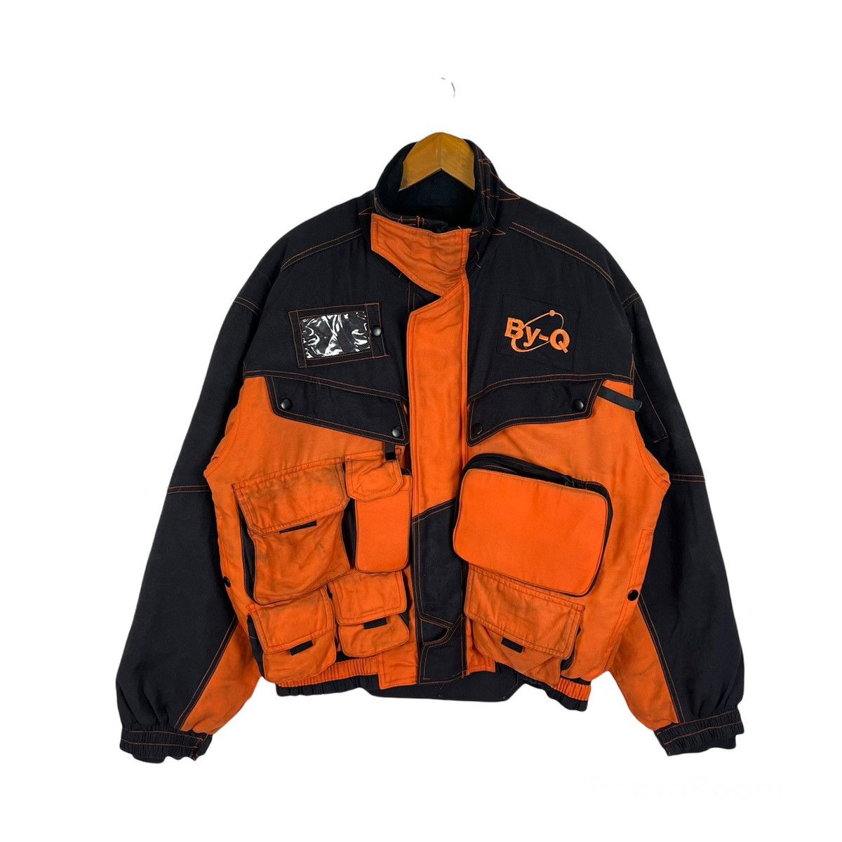 Japanese Brand VINTAGE RACING BIKER JACKET By-Q BIG LOGO EMBROIDERED Size US M / EU 48-50 / 2 - 2 Thumbnail