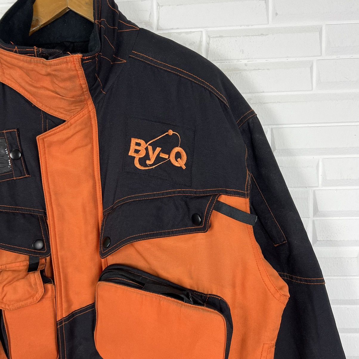 Japanese Brand VINTAGE RACING BIKER JACKET By-Q BIG LOGO EMBROIDERED Size US M / EU 48-50 / 2 - 6 Thumbnail